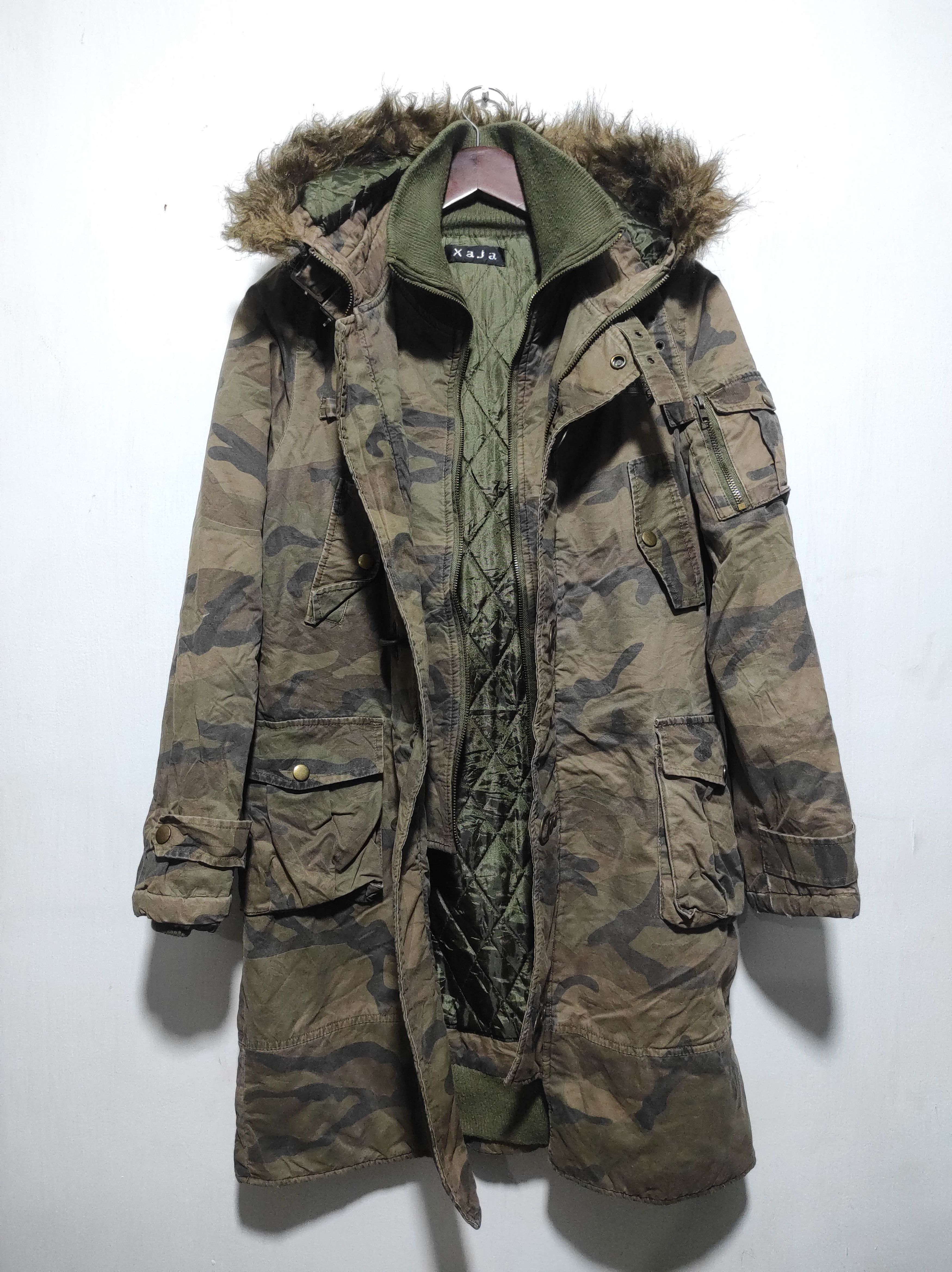 Hysteric Glamour XAJA Camo Parka Fur Hoodie Jacket Ifsixwasnine Lgb Style Size US M / EU 48-50 / 2 - 18 Thumbnail