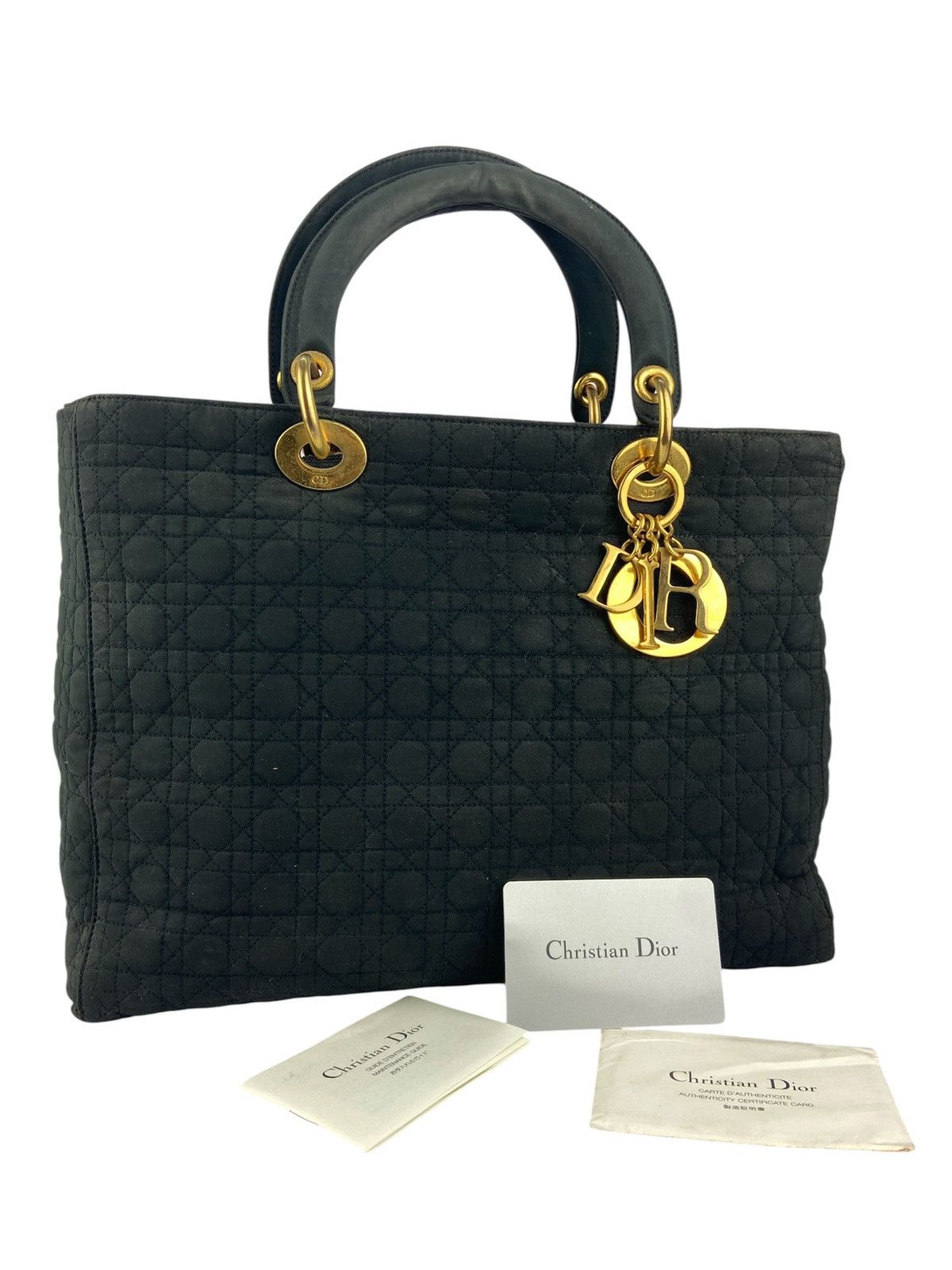 Dior Authentic Vintage Chrostian Lady Dior cannage Nylon Size ONE SIZE - 1 Thumbnail