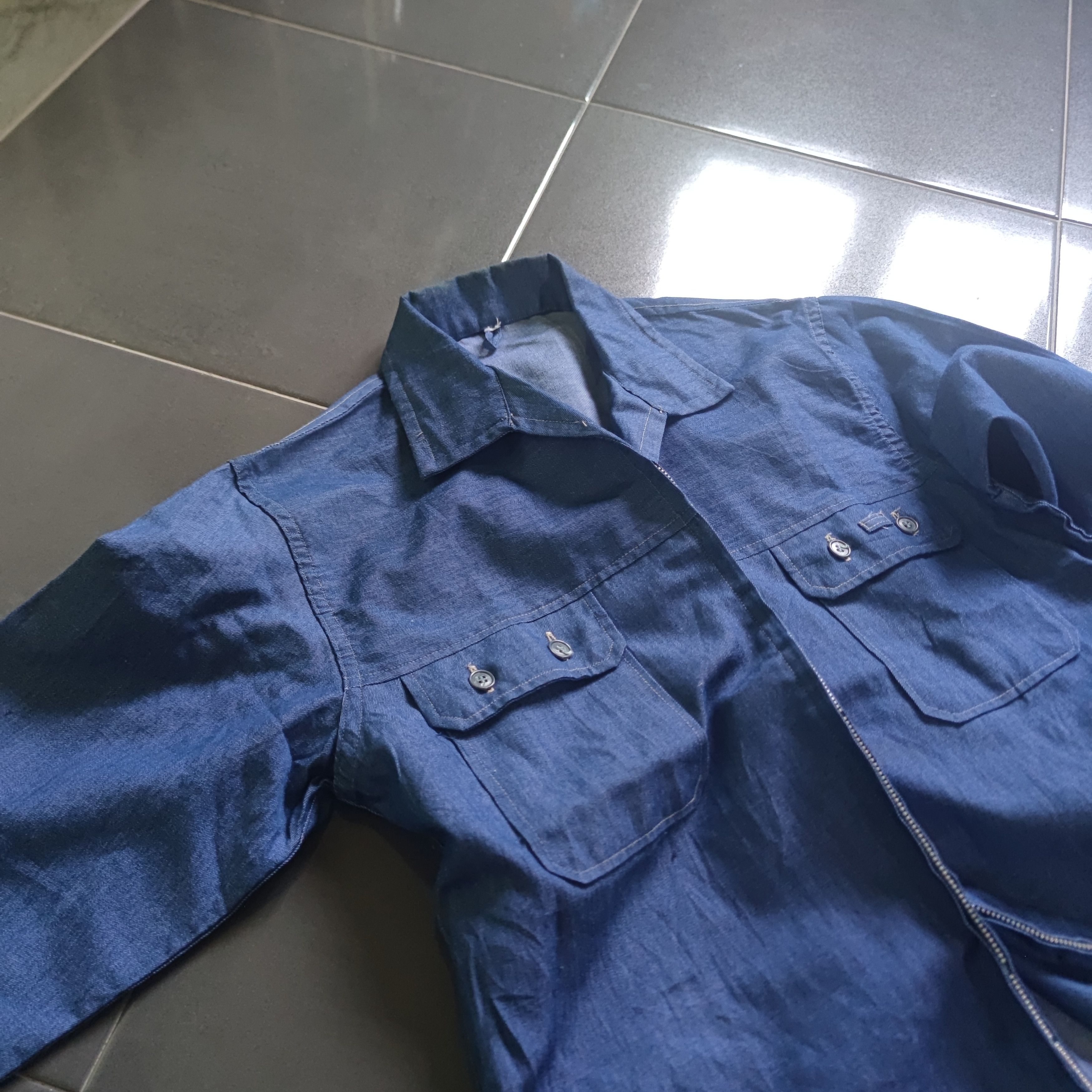 Vintage SUPER RARE VINTAGE CHAMBRAY SELVEDGE WORKER JACKET Size US M / EU 48-50 / 2 - 3 Thumbnail