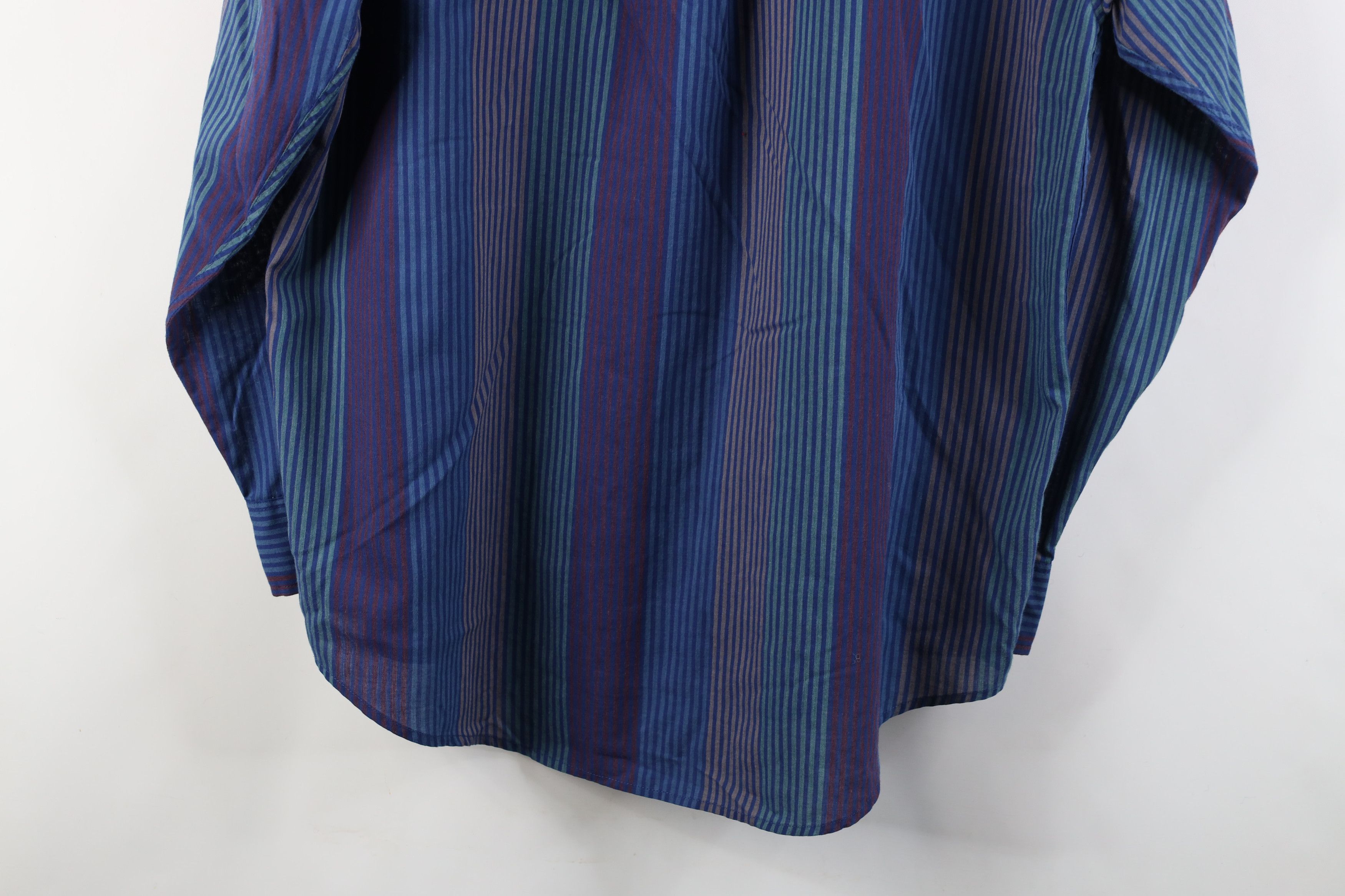 Vintage Vintage 90s Streetwear Block Collared Button Down Shirt Size US L / EU 52-54 / 3 - 10 Thumbnail