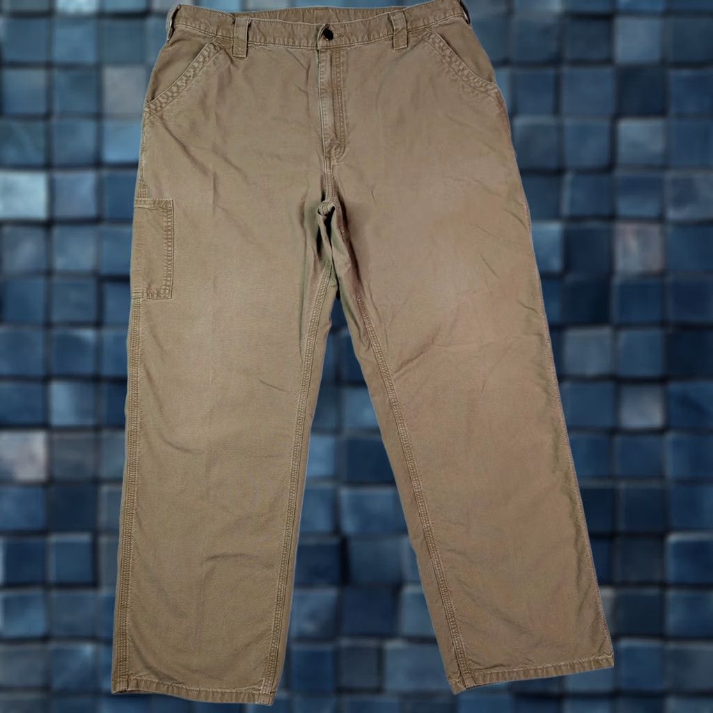 Carhartt Carhartt Jeans Carhartt B11-BLK 40x30.5 5-Pocket Denim Dark Brown Vintage Men Regular Straight Pants Workwear USA Bagged Edge Tag 40x32 Size US 40 / EU 56 - 1 Thumbnail