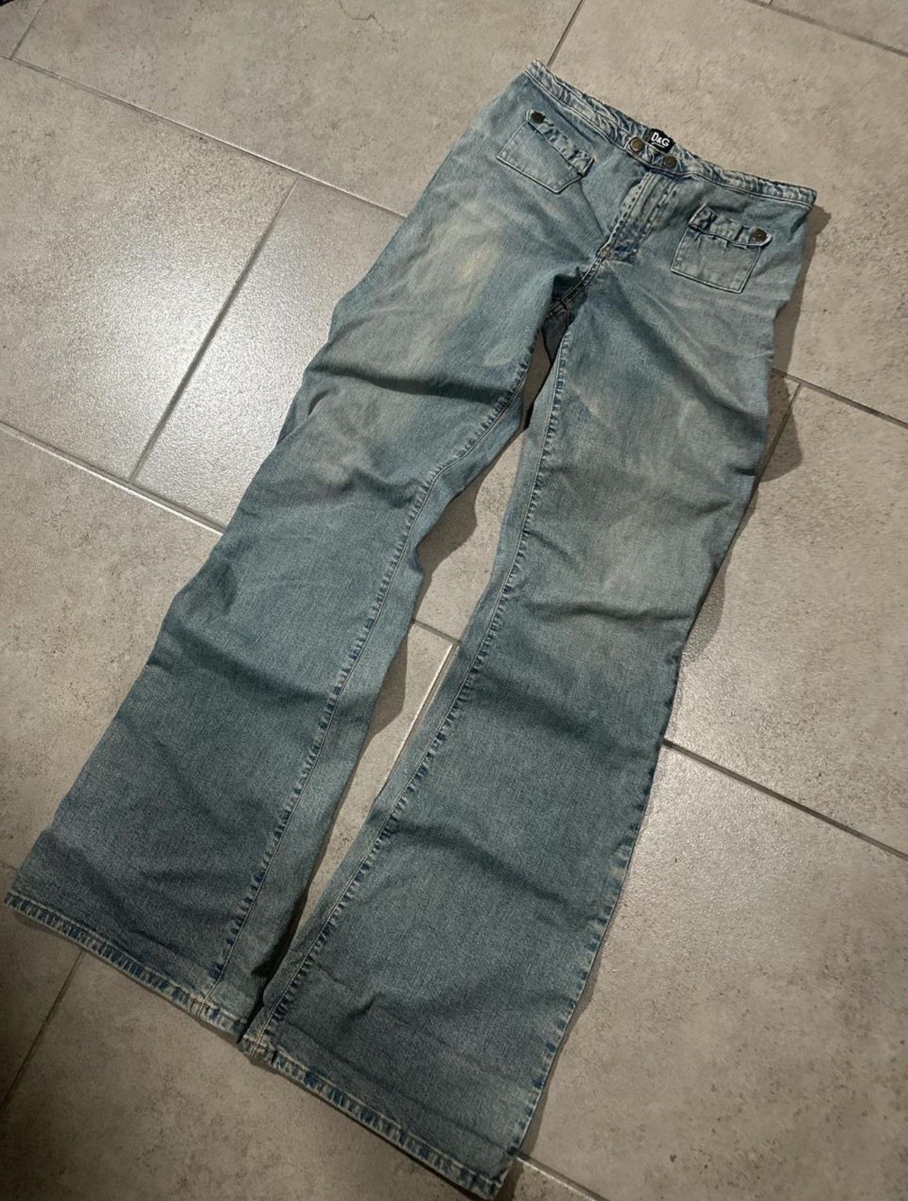 Dolce & Gabbana Dolce & Gabbana Flared Jeans Size 34" / US 12 / IT 48 - 1 Thumbnail