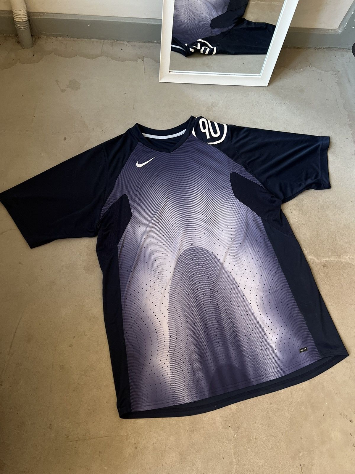 Nike × Vintage Vintage Nike Jersey oversize t-shirt Nike 90s Size US XL / EU 56 / 4 - 1 Thumbnail