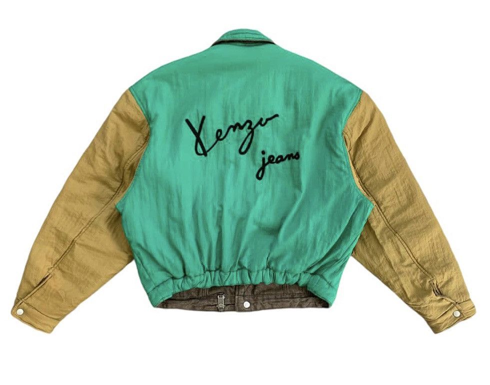 Kenzo Rare Vtg Kenzo Reversible Trucker Bomber Jacket Size US L / EU 52-54 / 3 - 4 Thumbnail