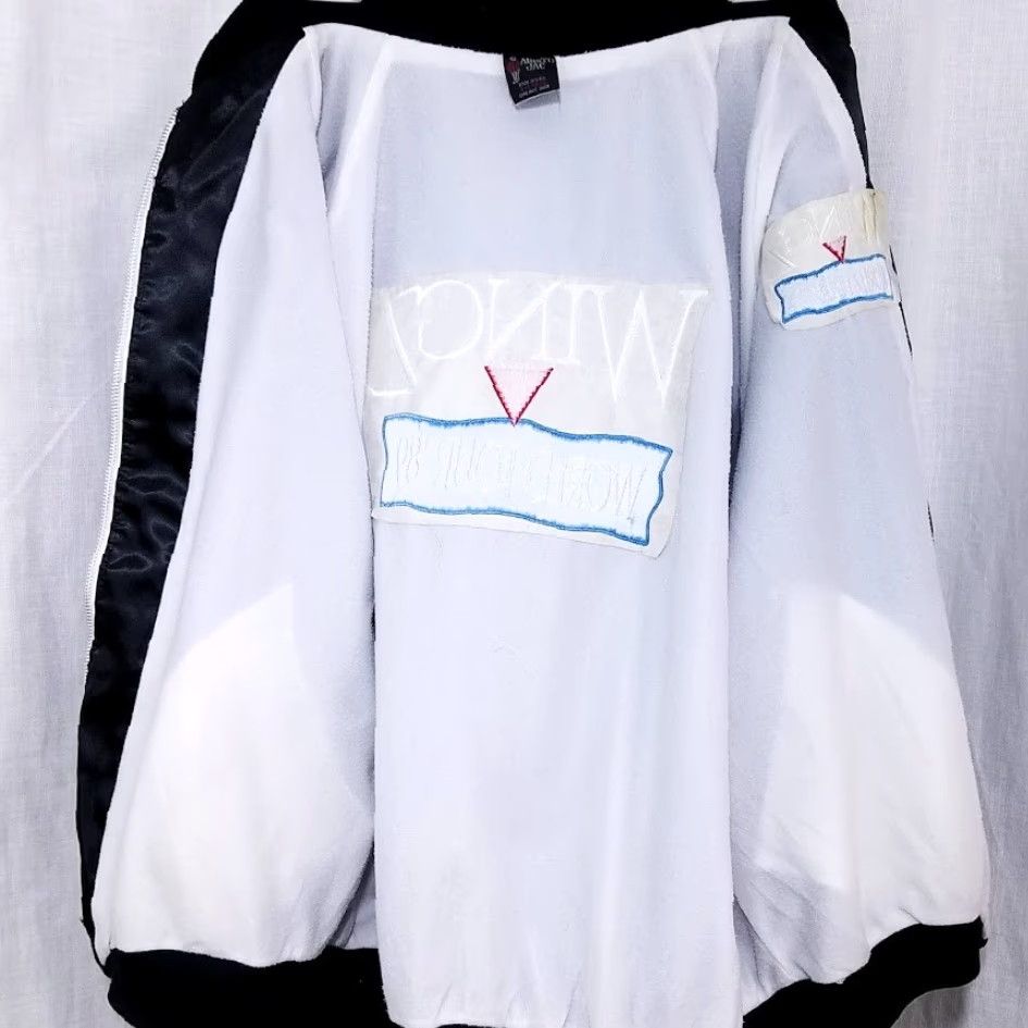 Vintage VINTAGE WingZ World Tour 89 Satin Bomber Jacket Mens XL Black 80s Informix USA Jacket Size US XL / EU 56 / 4 - 6 Thumbnail