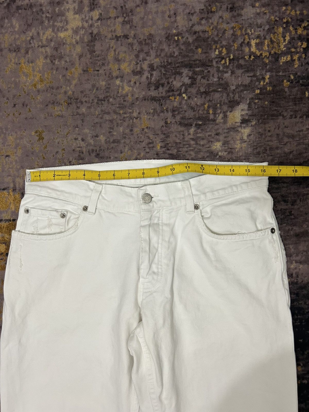 Helmut Lang Helmut Lang White Vintage Broken Denim Size US 32 / EU 48 - 19 Thumbnail