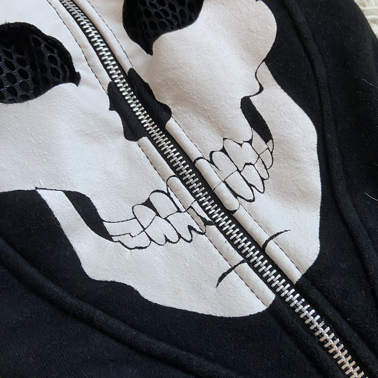 Japanese Brand 📌 Vintage Living Dead Souls Skeleton Full Zip Hoodie Size US XL / EU 56 / 4 - 7 Thumbnail