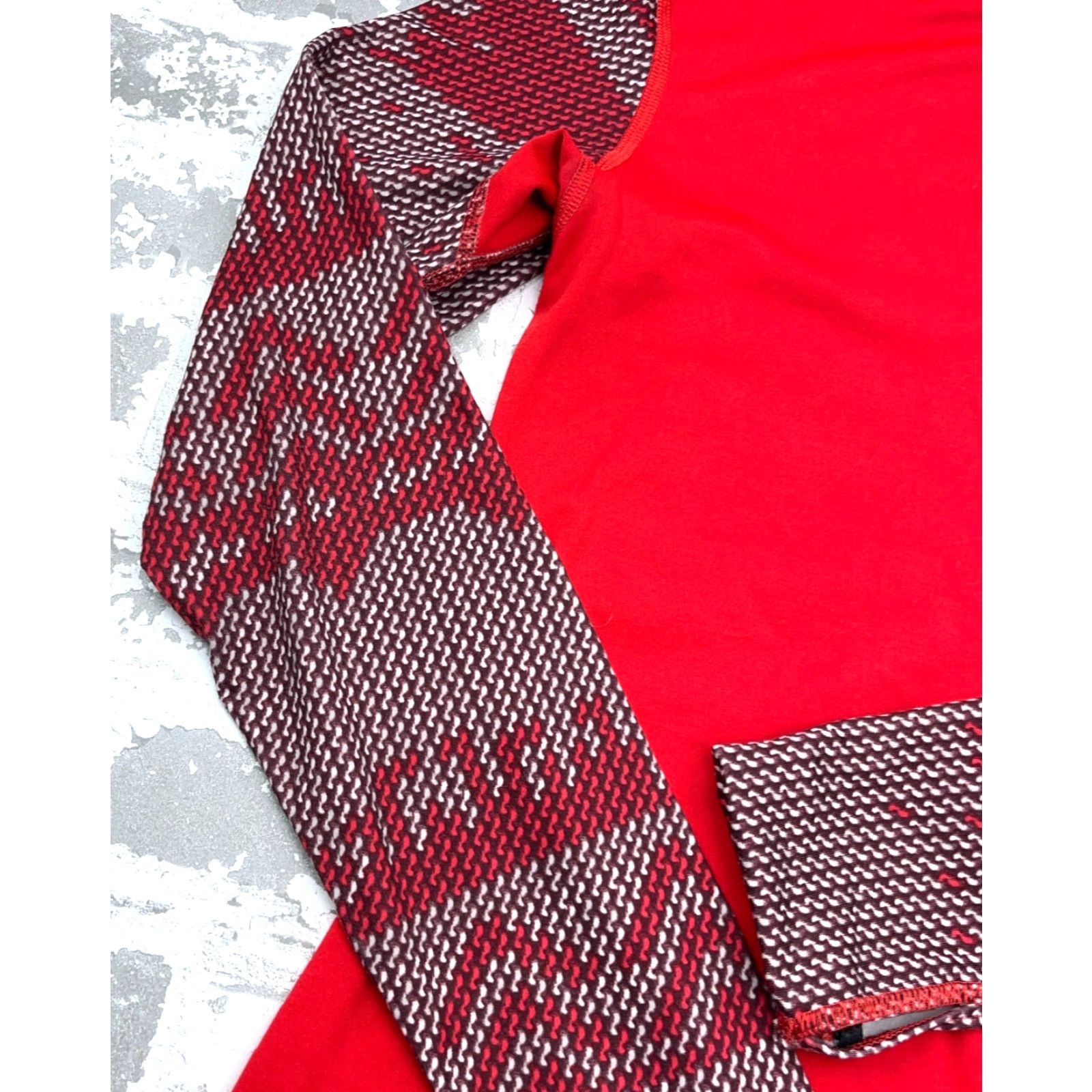 Nike Nike Pro Sweatshirt Women Medium Red Pullover Half Zip Performance Running Thin Size M / US 6-8 / IT 42-44 - 4 Thumbnail