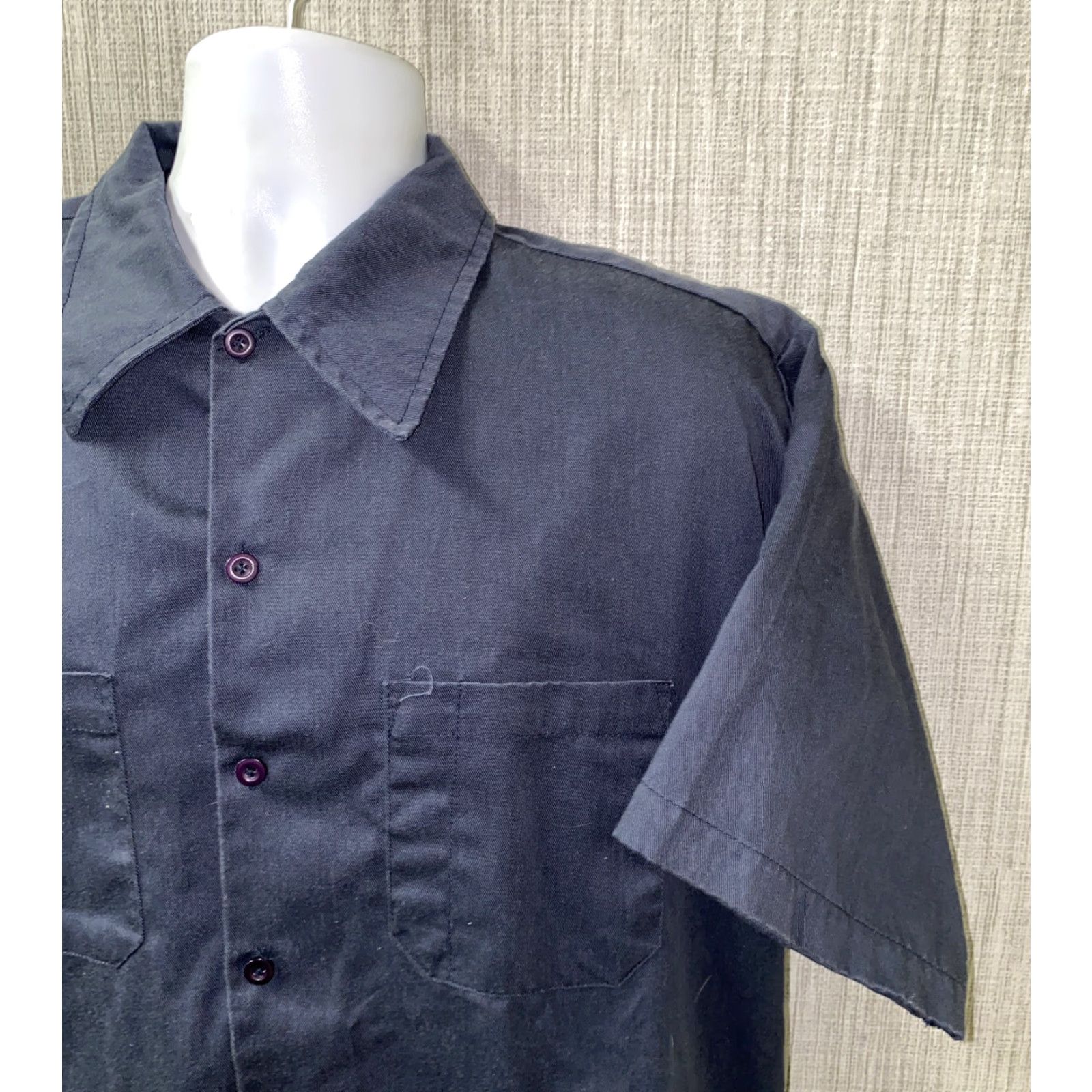 Vintage Orange County Choppers Shirt Dark Blue Short Sleeve Button Up XL Mens Regular Button-Up Size US XL / EU 56 / 4 - 2 Thumbnail