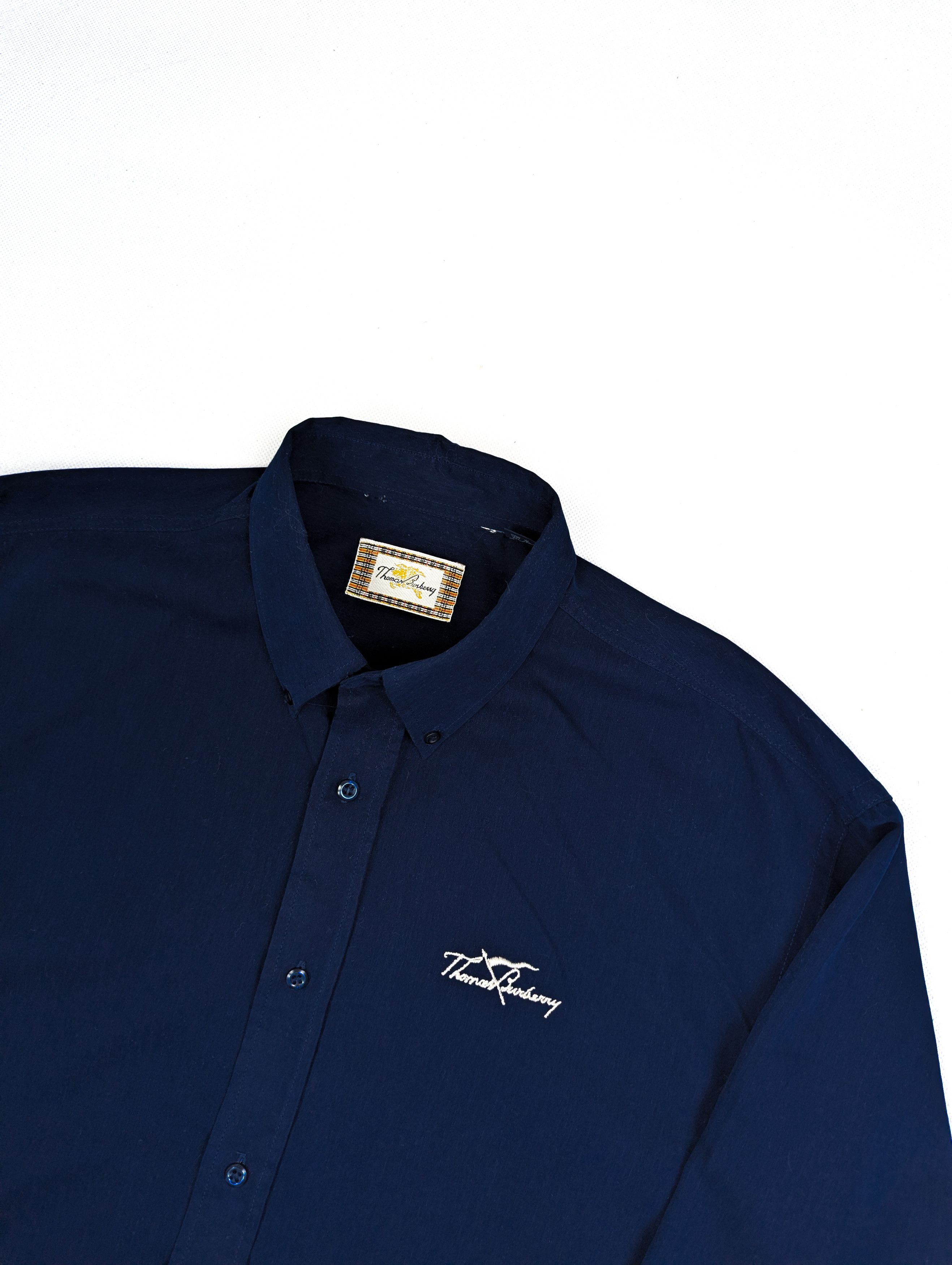 Burberry Thomas Burberry vintage shirt navy L Size US L / EU 52-54 / 3 - 2 Thumbnail