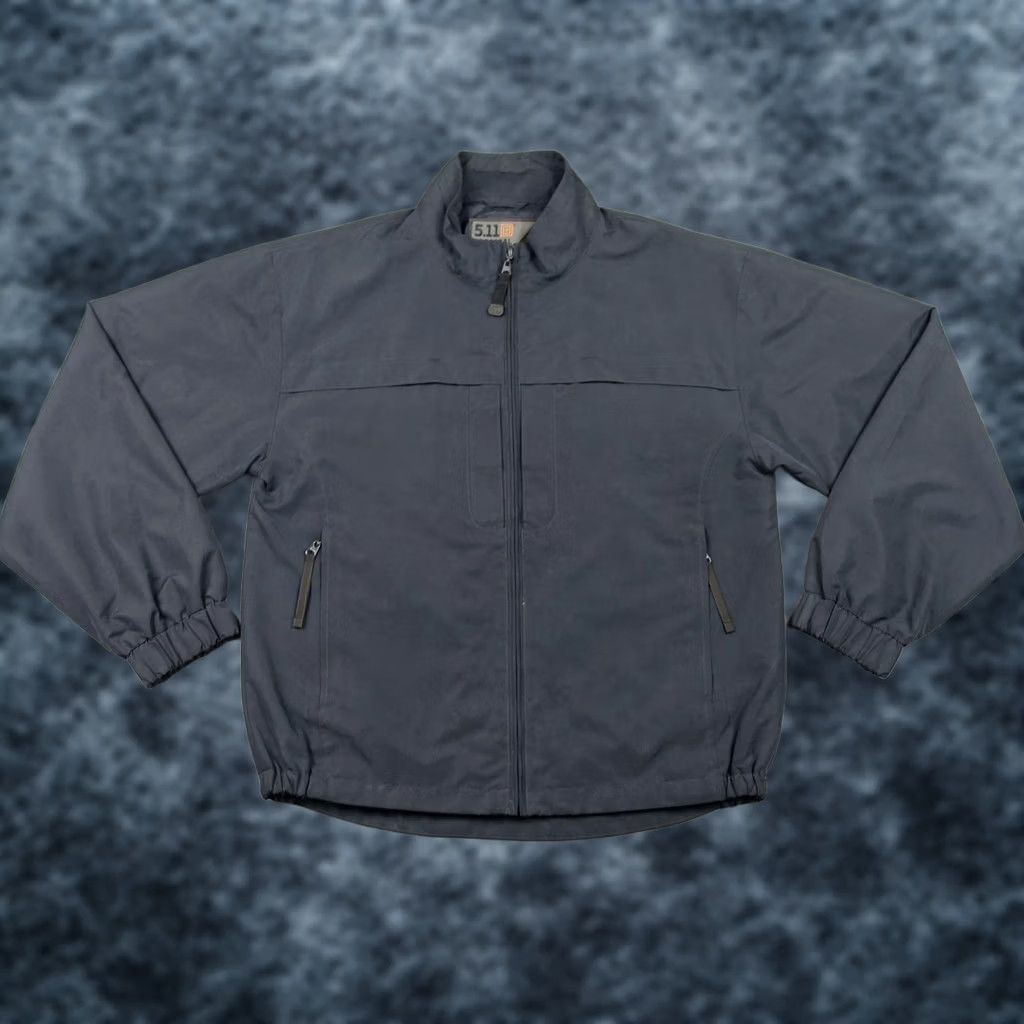 Vintage 5.11 Tactical Jacket Mens S Black Full Zip Windbreaker Elastic Cuffs Pockets Gray Solid Windbreaker Casual Workwear Mens Regular Zip Size US S / EU 44-46 / 1 - 1 Thumbnail