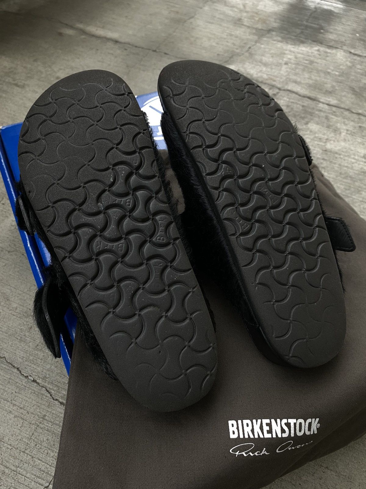 Birkenstock × Designer × Rick Owens Rick Owens Birkenstock Fur Sandals Arizona Buckle Pony Hair Size US 11 / EU 44 - 10 Thumbnail