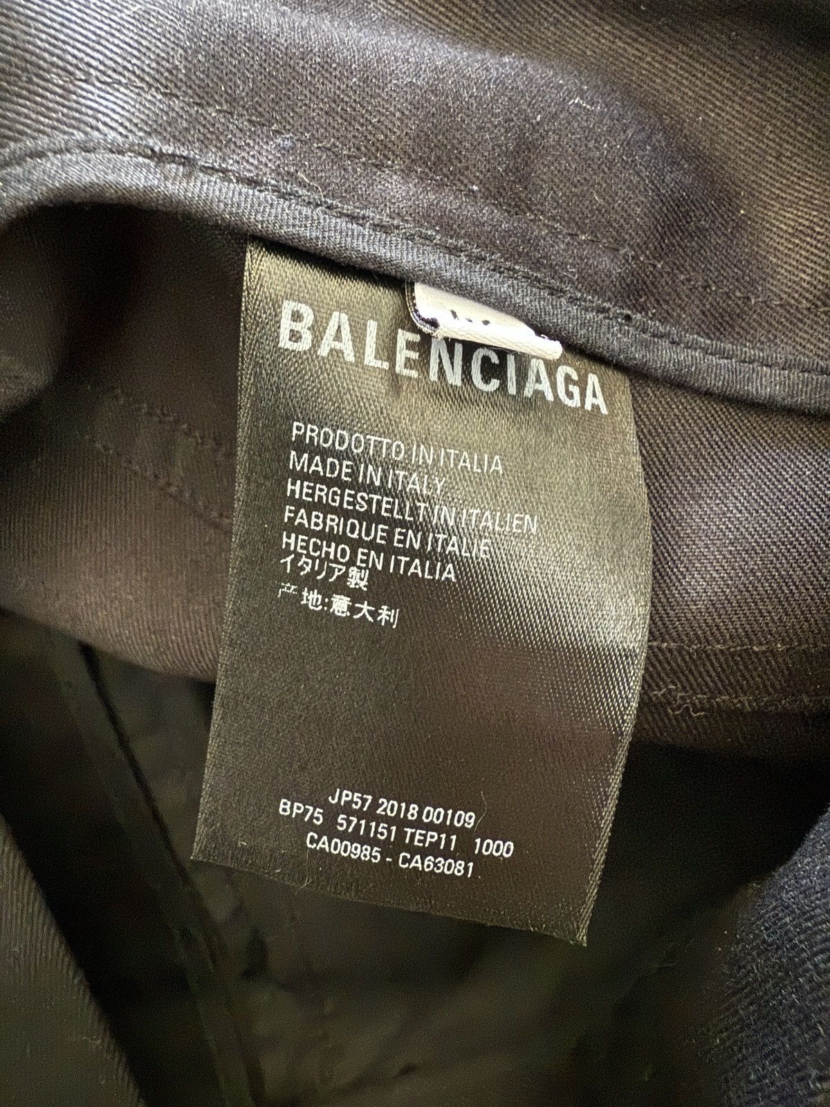 Balenciaga Demna 2018 Black Baggy Trousers Size US 30 / EU 46 - 9 Thumbnail