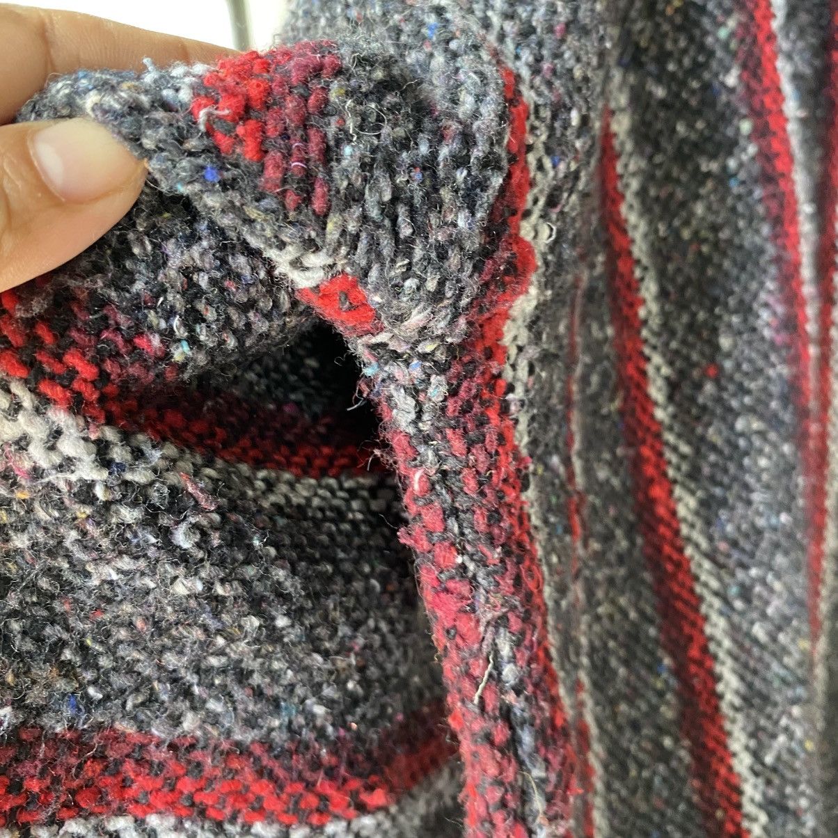 Vintage Black & Red Striped Baja Hoodie Size US M / EU 48-50 / 2 - 11 Thumbnail