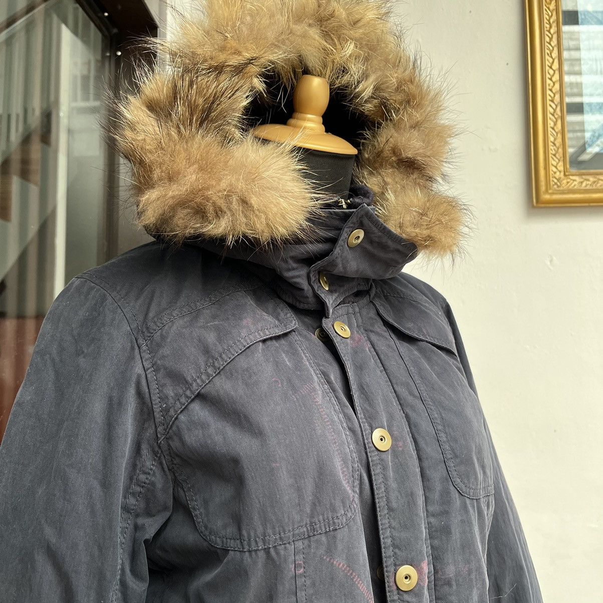 Japanese Brand Fux Faur Jacket Hooded Bomber "Flash Report" Size L / US 10 / IT 46 - 6 Thumbnail