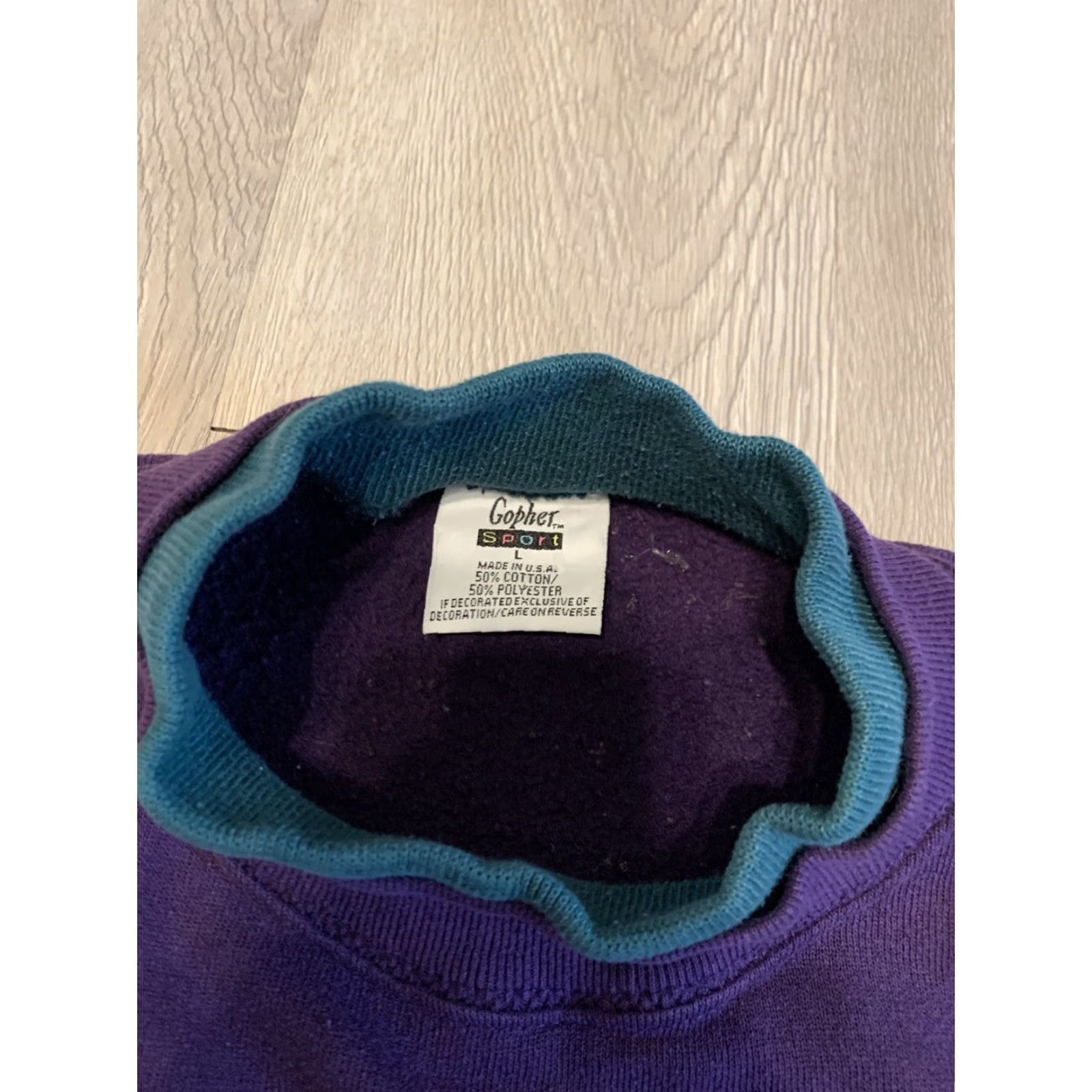 Vintage VINTAGE Cardinal Sweatshirt Purple 90s Puff Print Women L Pullover Birds Natures Gopher Sport Large Size L / US 10 / IT 46 - 3 Thumbnail