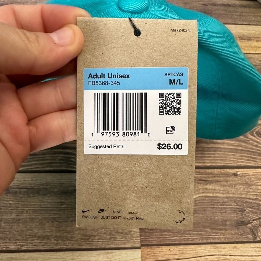 Nike Nike Club Unstructured Futura Wash Cap NWT Size M/L (Teal) Size ONE SIZE - 12 Thumbnail