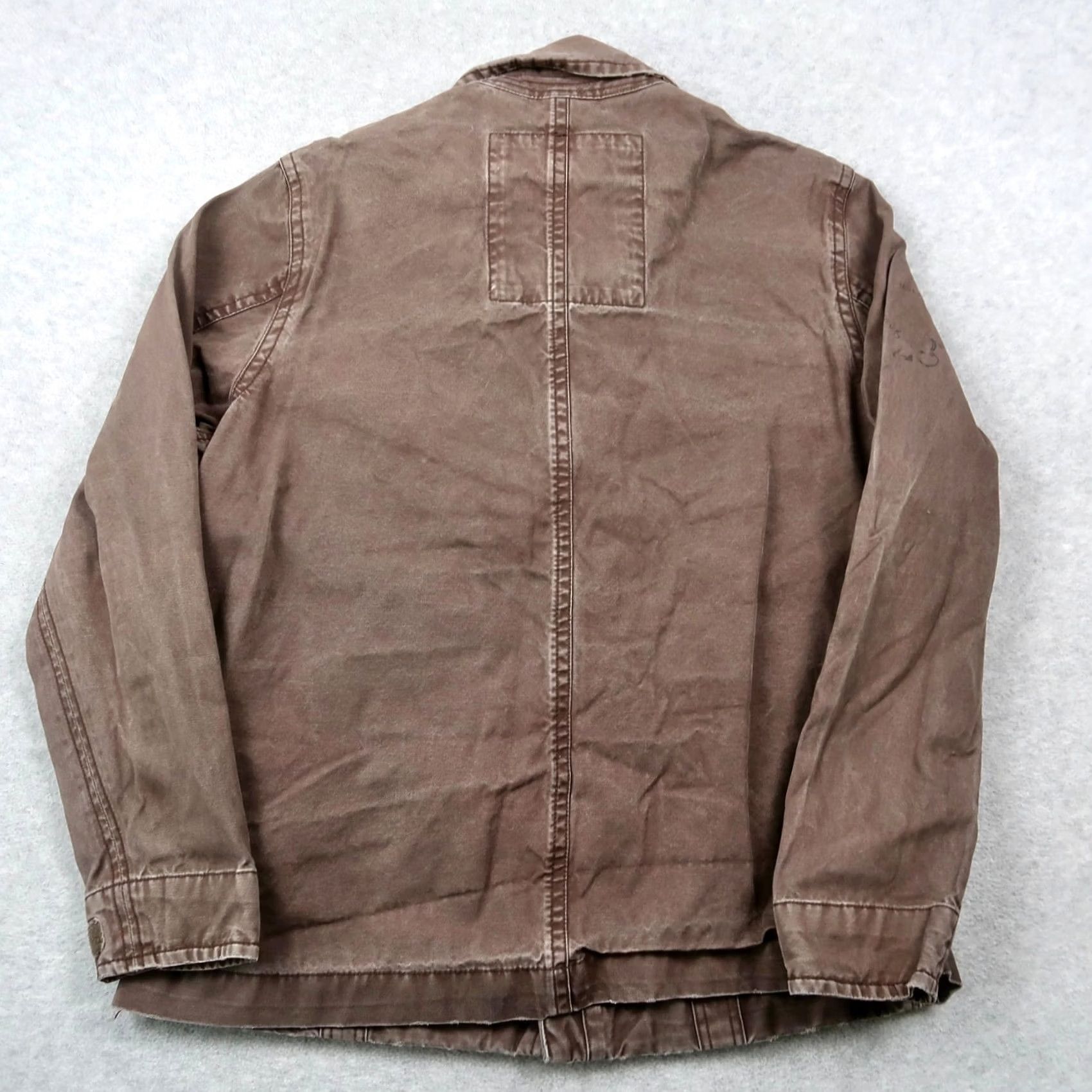 American Eagle Outfitters American Eagle Outfitters Brown Military Jacket Men's XL Zip Button Casual Size US XL / EU 56 / 4 - 2 Thumbnail