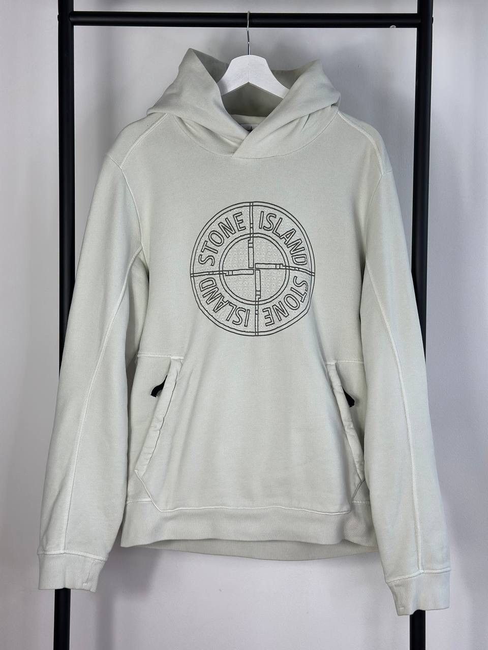 Stone Island Stone Island 2016 Embroidered Logo Pullover - L, light olive Size US L / EU 52-54 / 3 - 1 Thumbnail