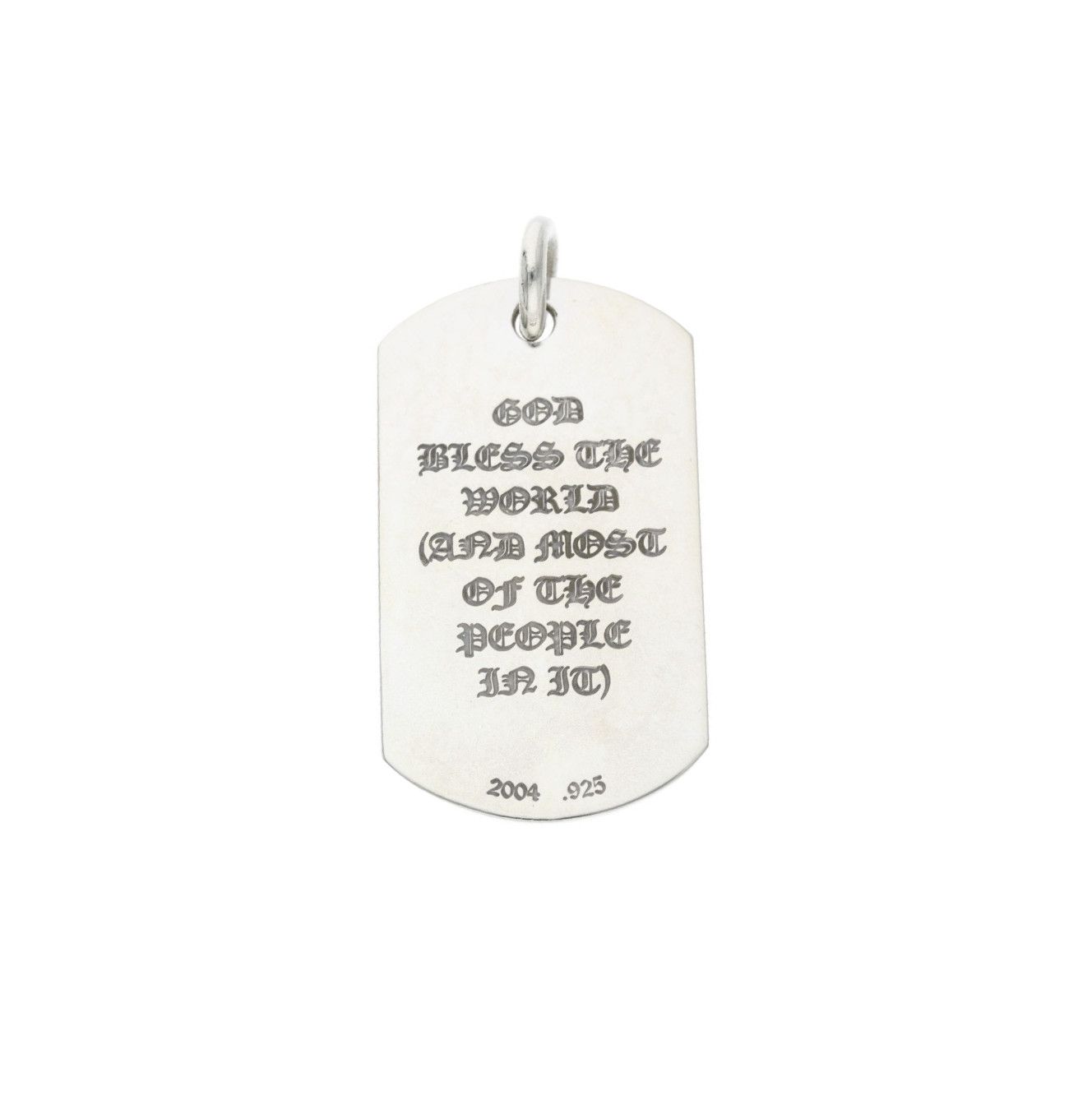 Chrome Hearts CHROME HEARTS GOD BLESS CEMETERY DOG TAG Size ONE SIZE - 2 Thumbnail