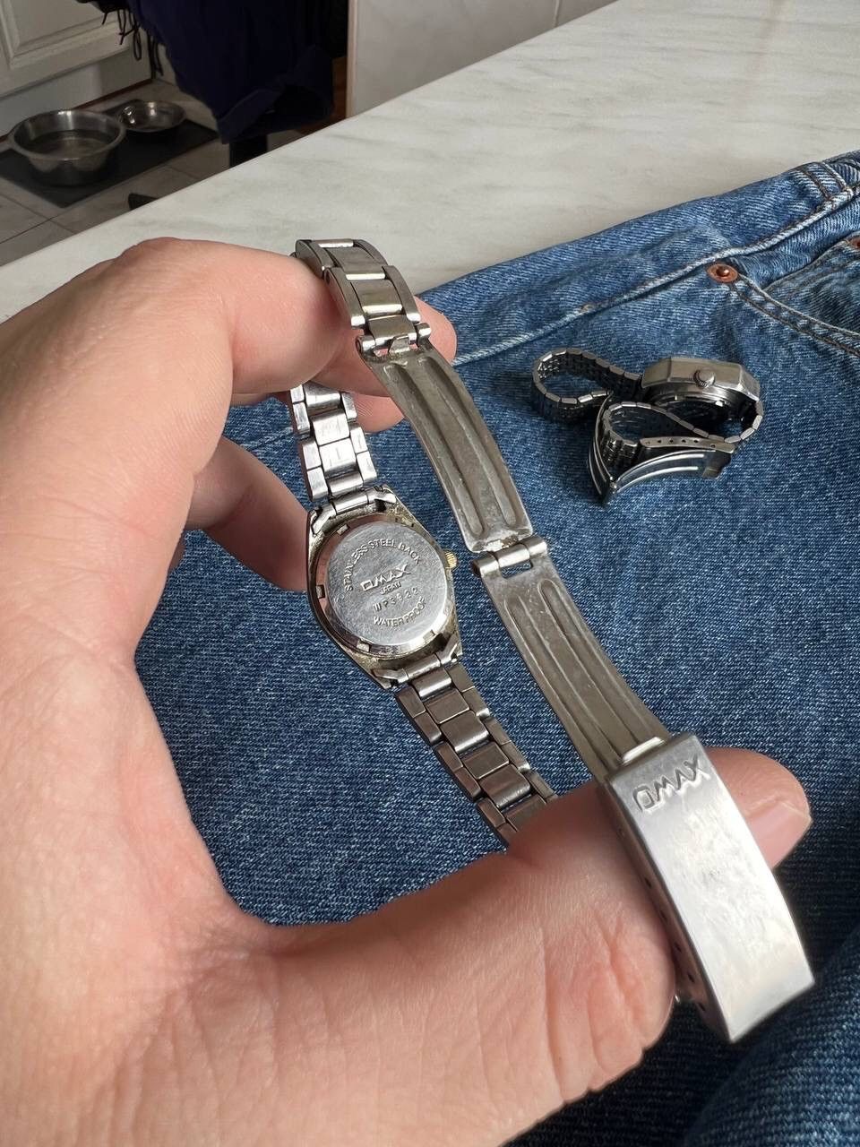 Japanese Brand × Vintage Vintage Japanese style futuristic Watch Omax y2k Yellow Dial Size ONE SIZE - 8 Thumbnail
