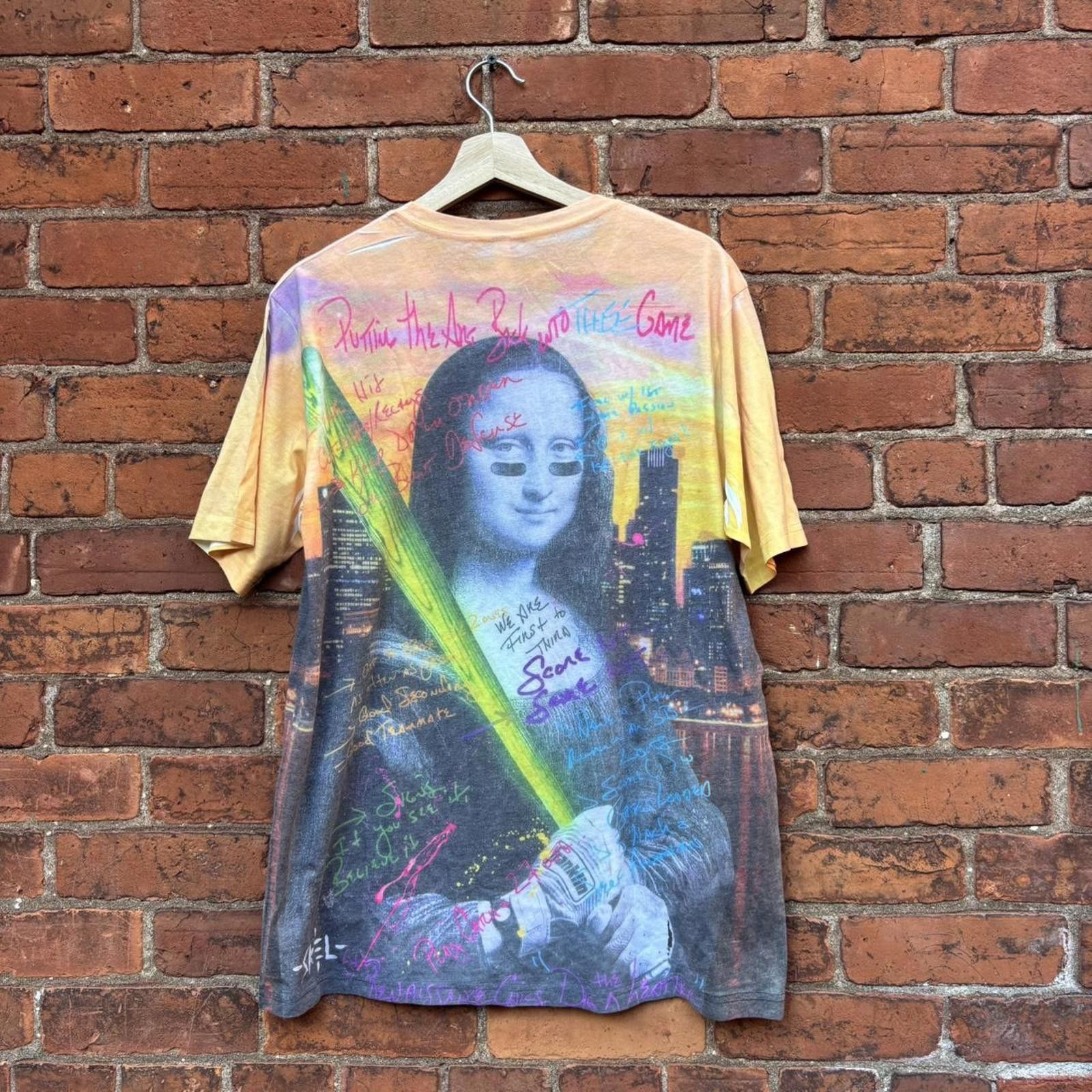 Other skel Jason Skeldon all over print Mona Lisa t shirt XL Size US XL / EU 56 / 4 - 7 Thumbnail