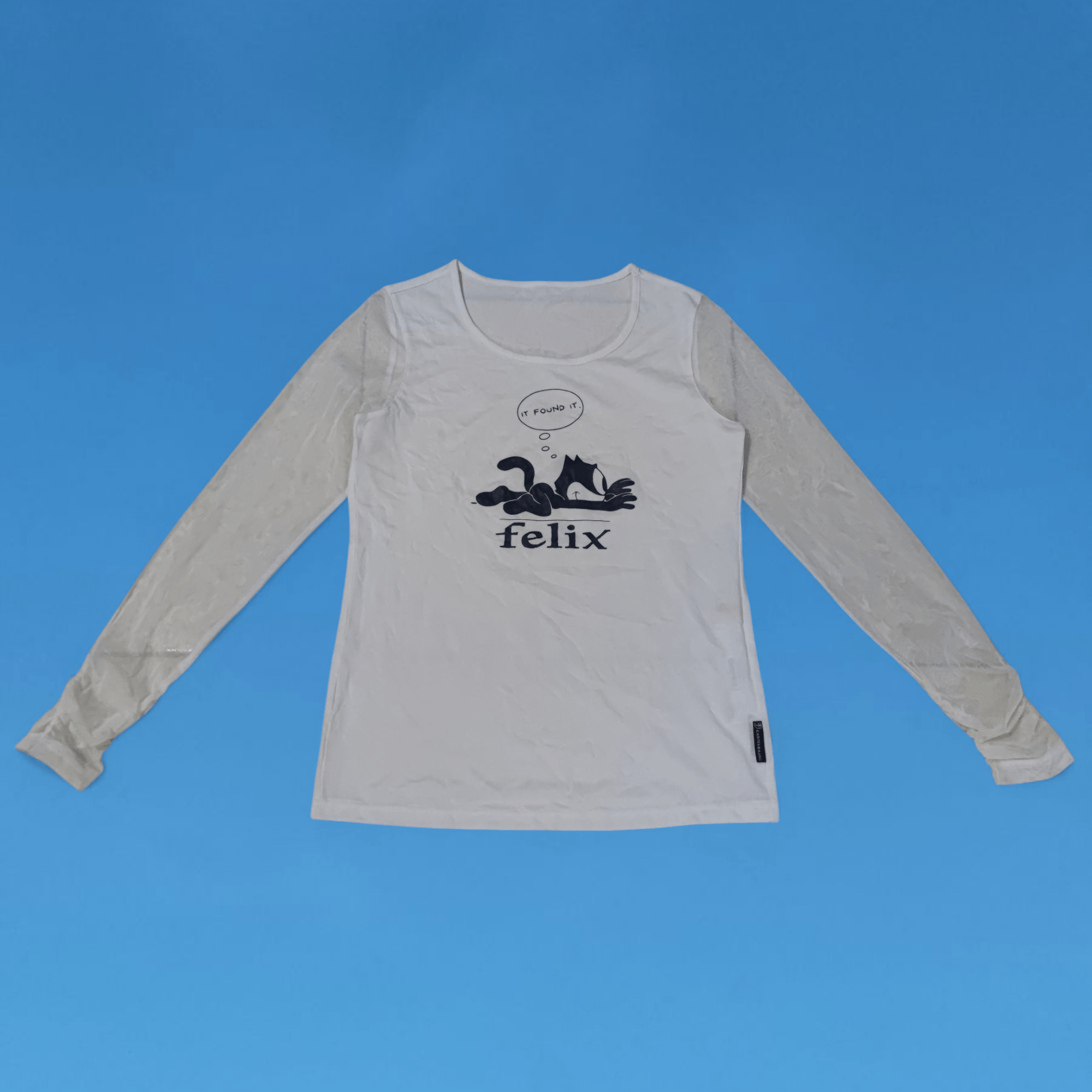 Jean Charles De Castelbajac 2000s Castlebajac Sport x Felix The Cat Mesh Long Sleeve Size S / US 4 / IT 40 - 1 Thumbnail