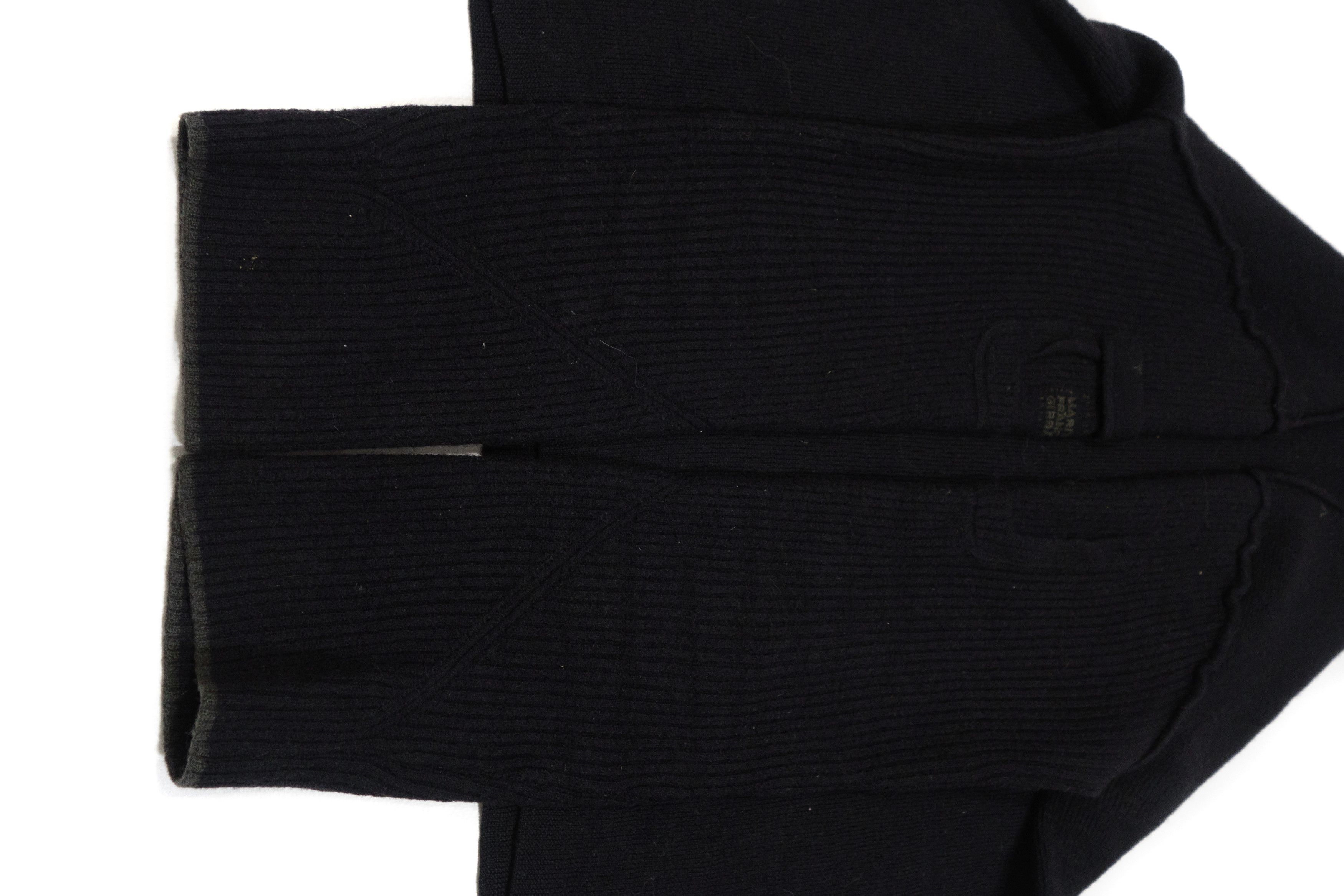 Marithe + Francois Girbaud 00s Cravatatakiller 100% Wool Utility High Neck Sweater Size L / US 10 / IT 46 - 6 Thumbnail