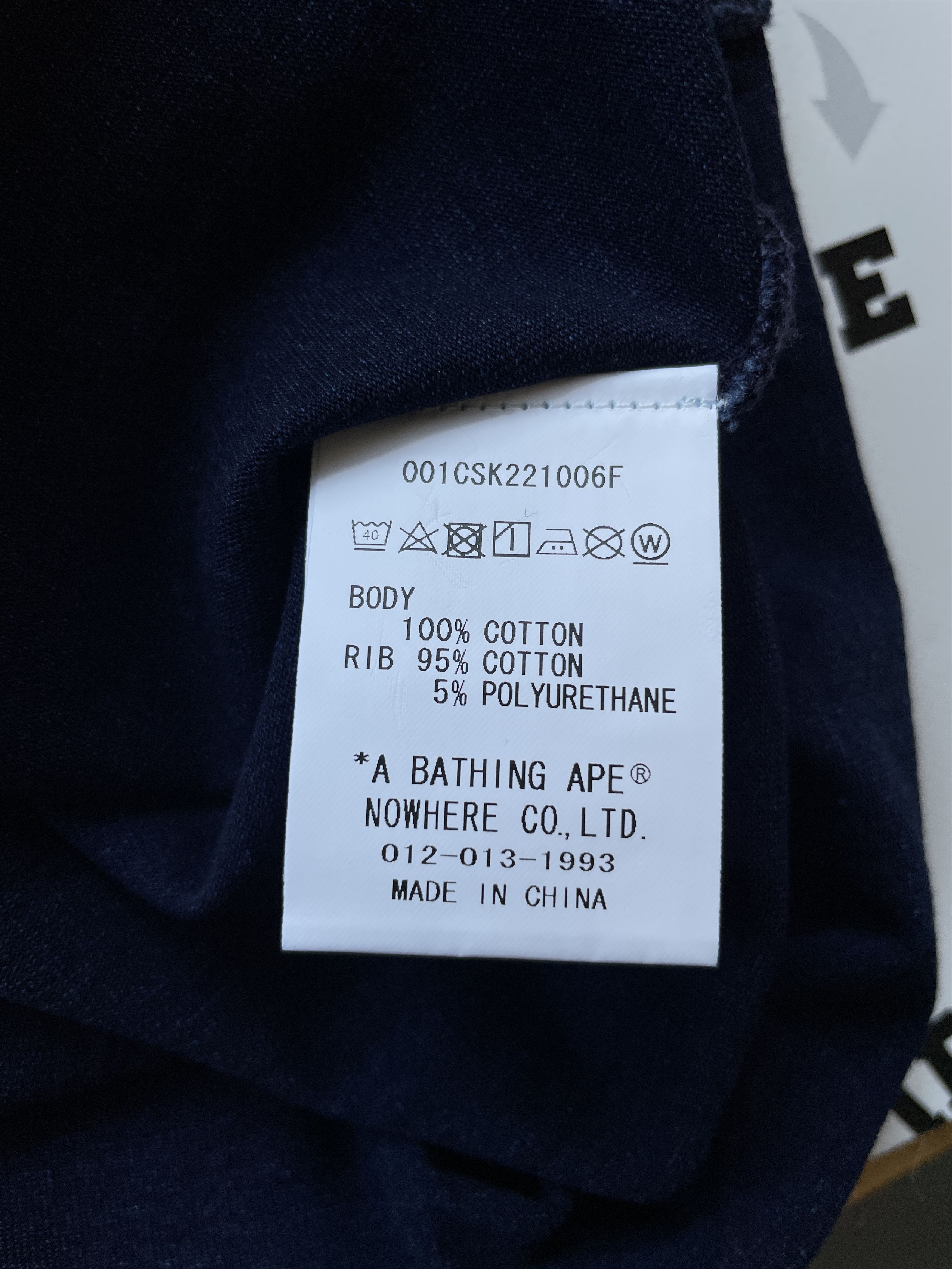 Bape BAPE APE HEAD INDIGO TEE Size US XL / EU 56 / 4 - 8 Thumbnail