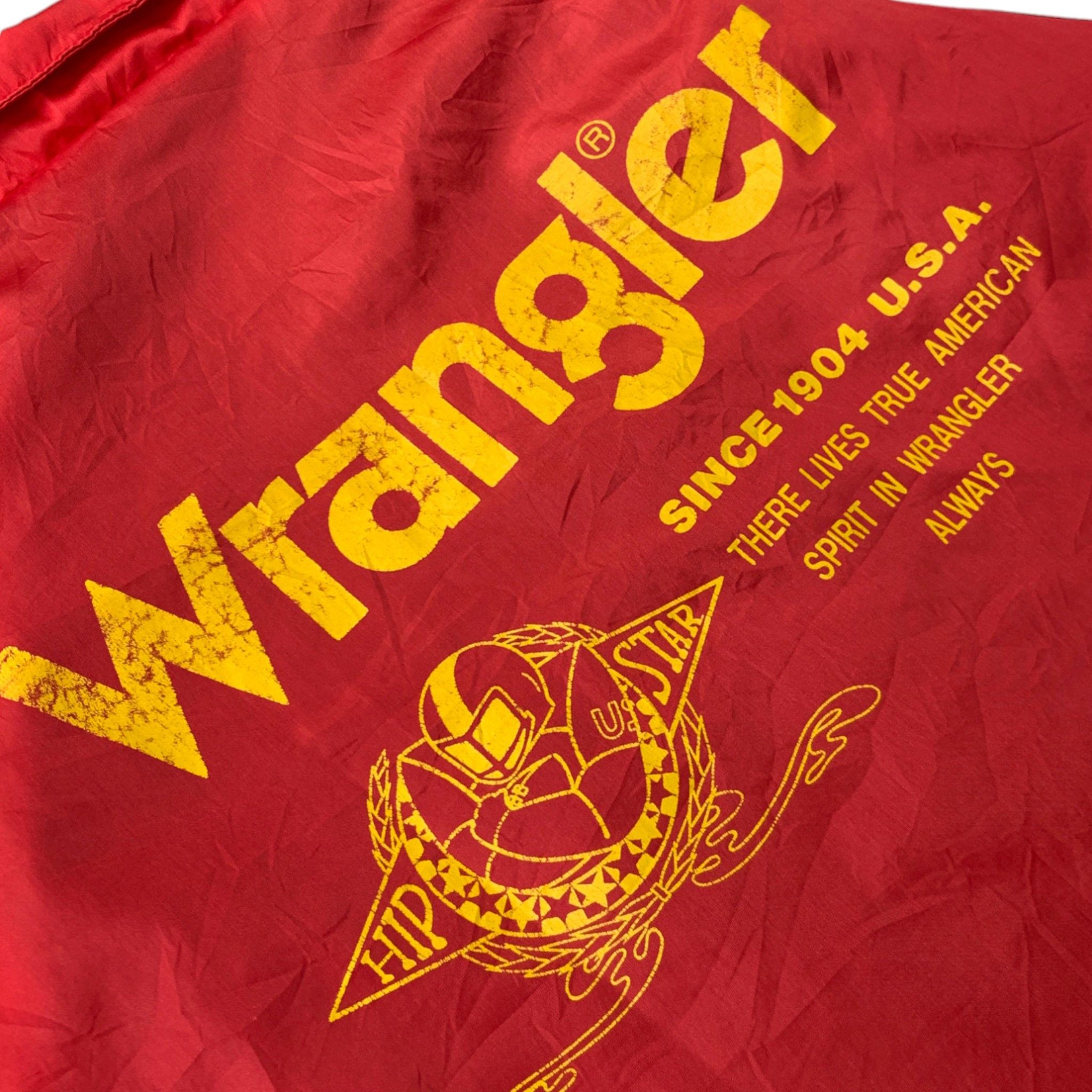Vintage × Wrangler Vtg 90's Wrangler Windbreker Big Logo Size US M / EU 48-50 / 2 - 3 Thumbnail