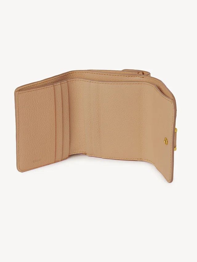 Balenciaga oc11z0625 Size: OS / Small Marcie Tri-Fold Wallet in Beige Size ONE SIZE - 3 Thumbnail