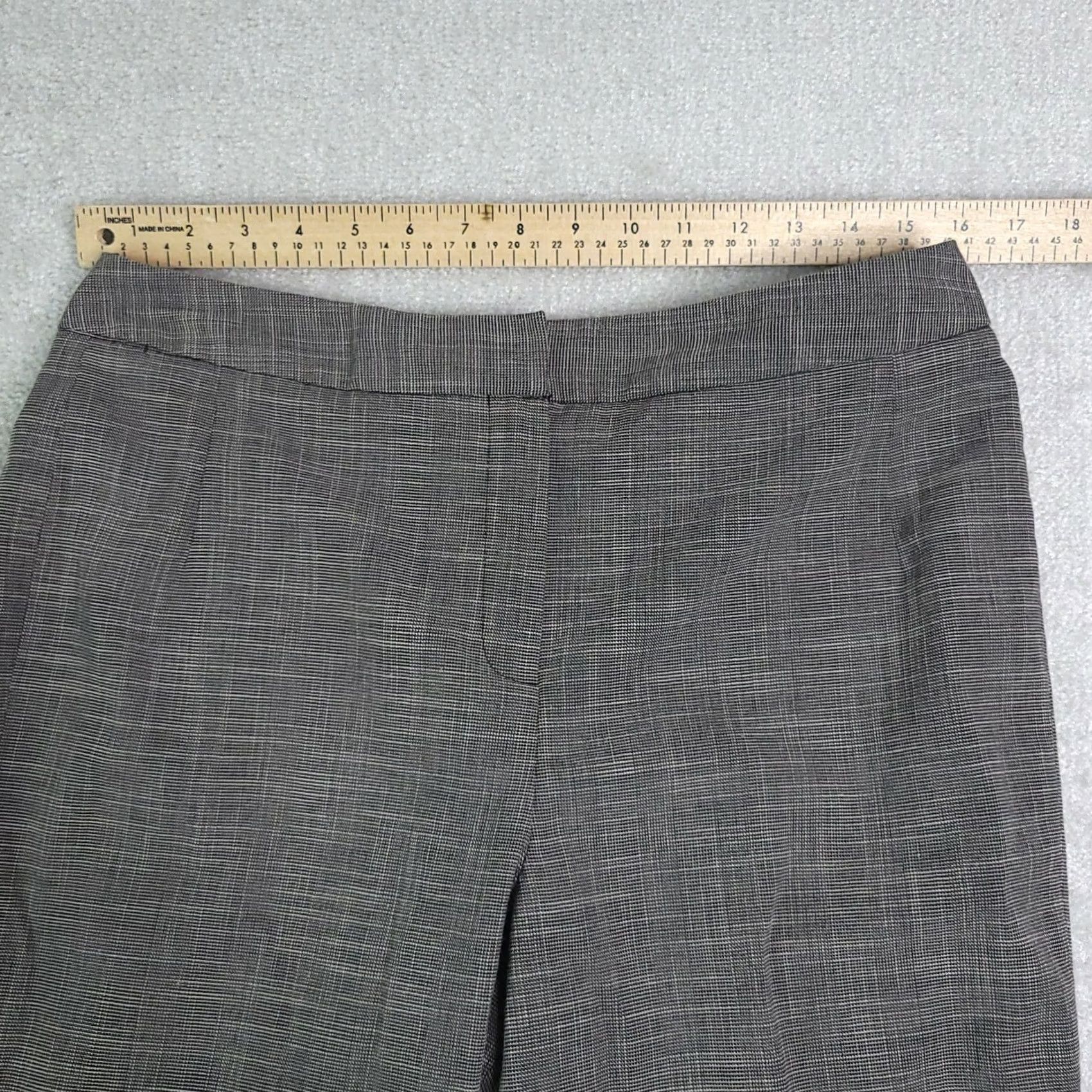 Vintage VINTAGE Larry Levine For Dress Barn Pants Women's 10 Gray Straight Leg Hook & Eye Dress Pants Womens 10 Gray Straight Leg Mens? Size 32" / US 10 / IT 46 - 4 Thumbnail