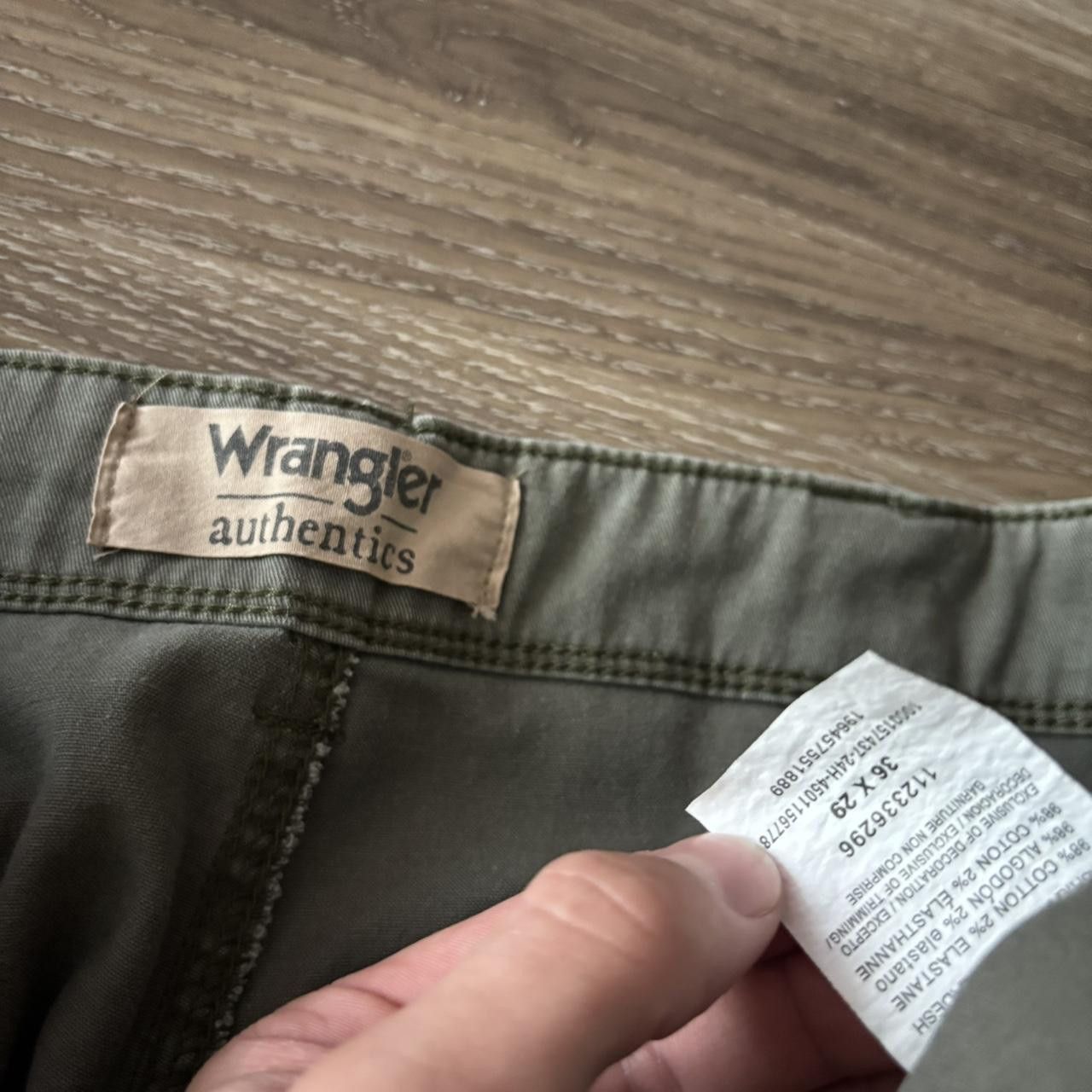 Vintage Crazy Vintage Y2K/2000s Baggy Olive Green Khaki Skater Cargo Pants! 36x29 Size US 36 / EU 52 - 7 Thumbnail