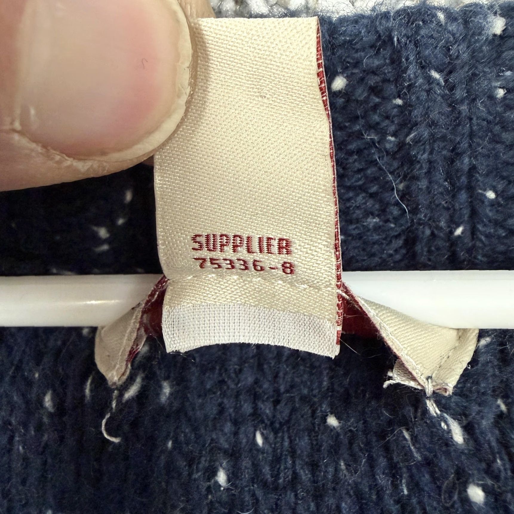 Vintage Arizona Jean Co Sweater XL Blue Speckled Cable Knit Chunky Cozy Cabincore Preppy Size XL / US 12-14 / IT 48-50 - 6 Thumbnail