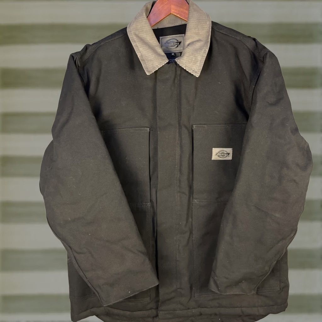 Dickies Dickies Eisenhower Jacket Mens Medium Black Zip Pockets Lined Duck Canvas Heavy Size US M / EU 48-50 / 2 - 1 Thumbnail
