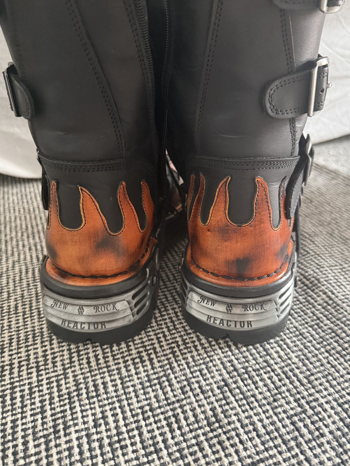 New Rock New Rock flammes noires et orange/neuf Size US 10 / EU 43 - 6 Thumbnail