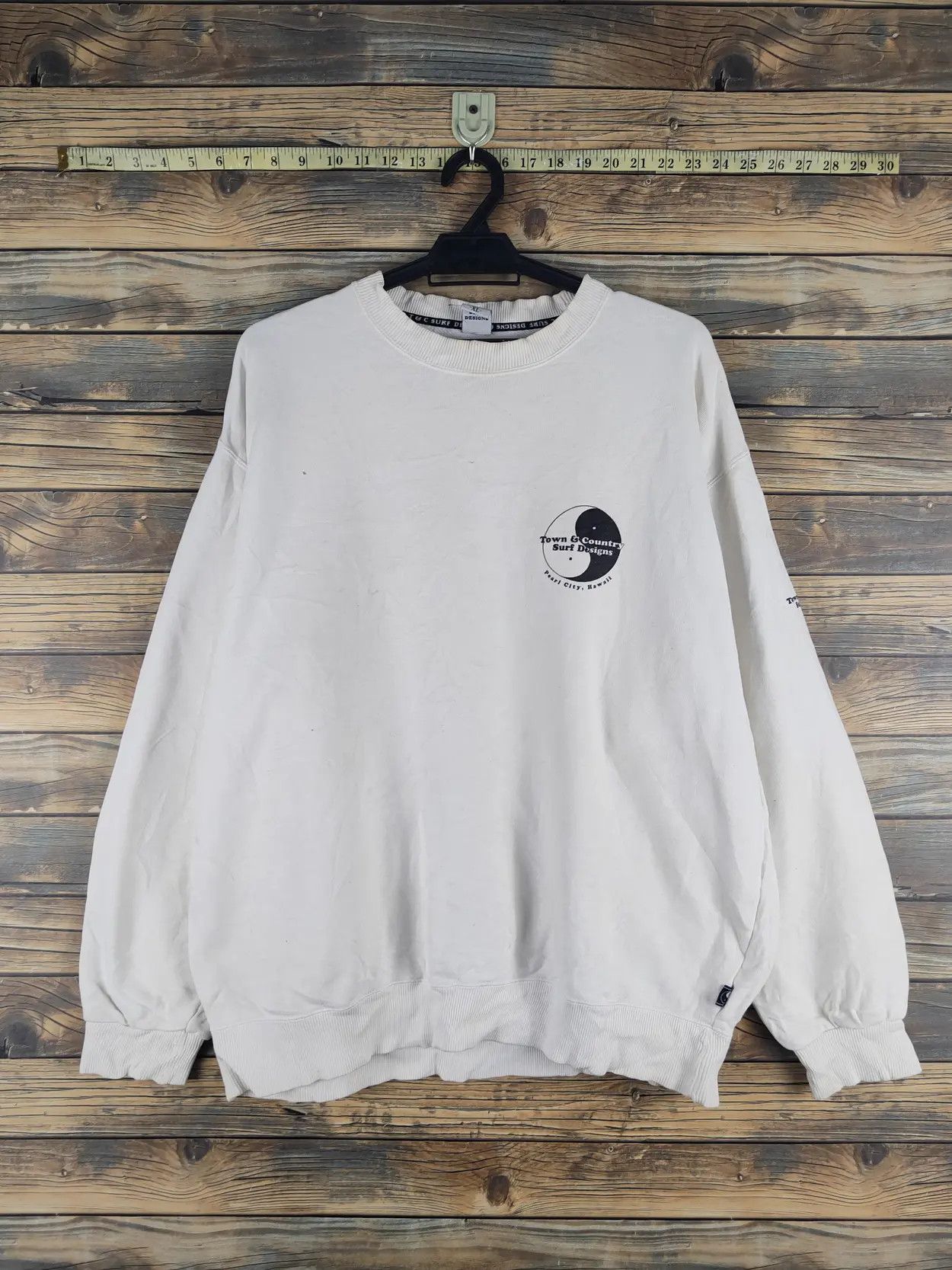 Japanese Brand DL T&C Surf Designs White Sweatshirts #S2800T Size US XL / EU 56 / 4 - 8 Thumbnail