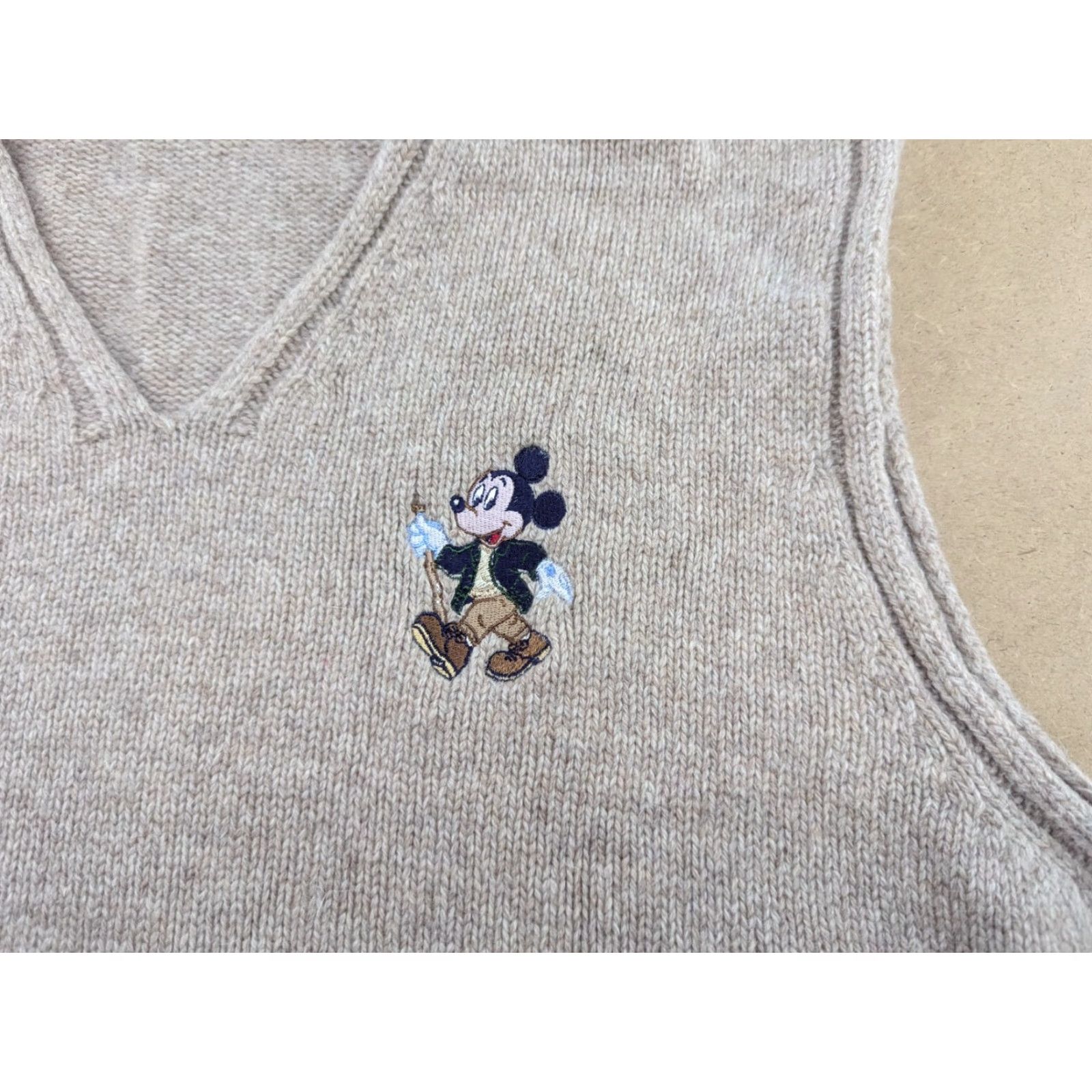 Vintage VINTAGE Donaldson Vest Mens Medium Beige Mickey Mouse V Neck Wool Shirt Size US M / EU 48-50 / 2 - 6 Thumbnail