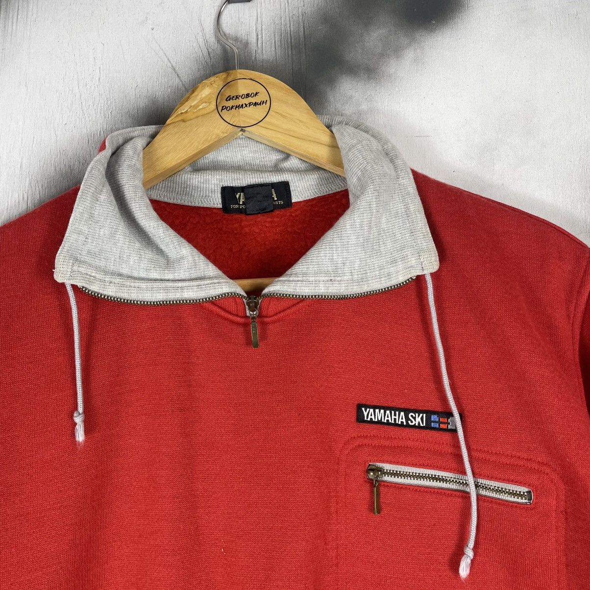 Yamaha Vintage Yamaha Ski Half Zipper Sweatshirt Size US M / EU 48-50 / 2 - 2 Thumbnail