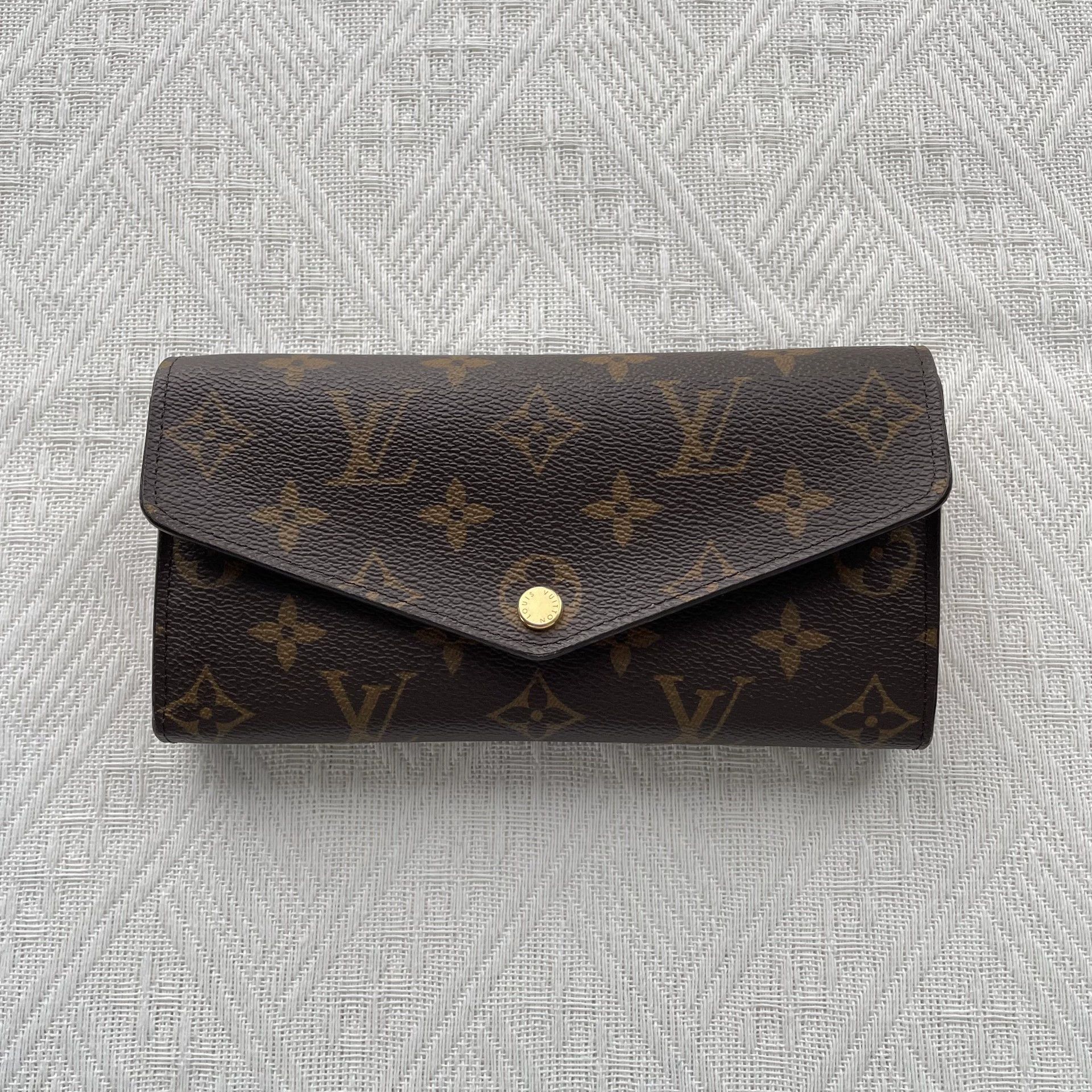 Louis Vuitton LOUIS VUITTON Sarah women's brown pink long wallet Size ONE SIZE - 1 Thumbnail