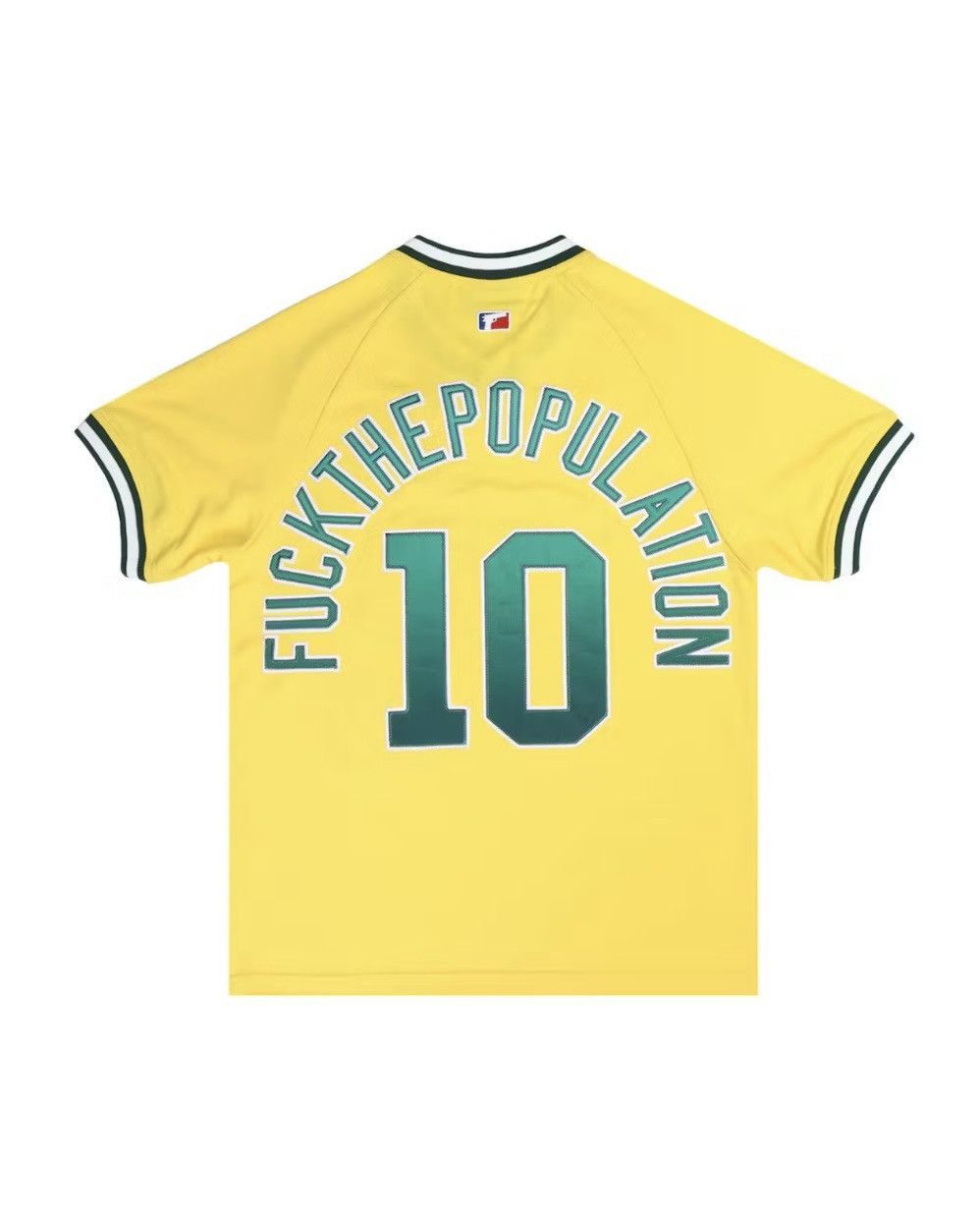 Fuck The Population FTP Script Pullover Baseball Jersey Size US M / EU 48-50 / 2 - 2 Thumbnail