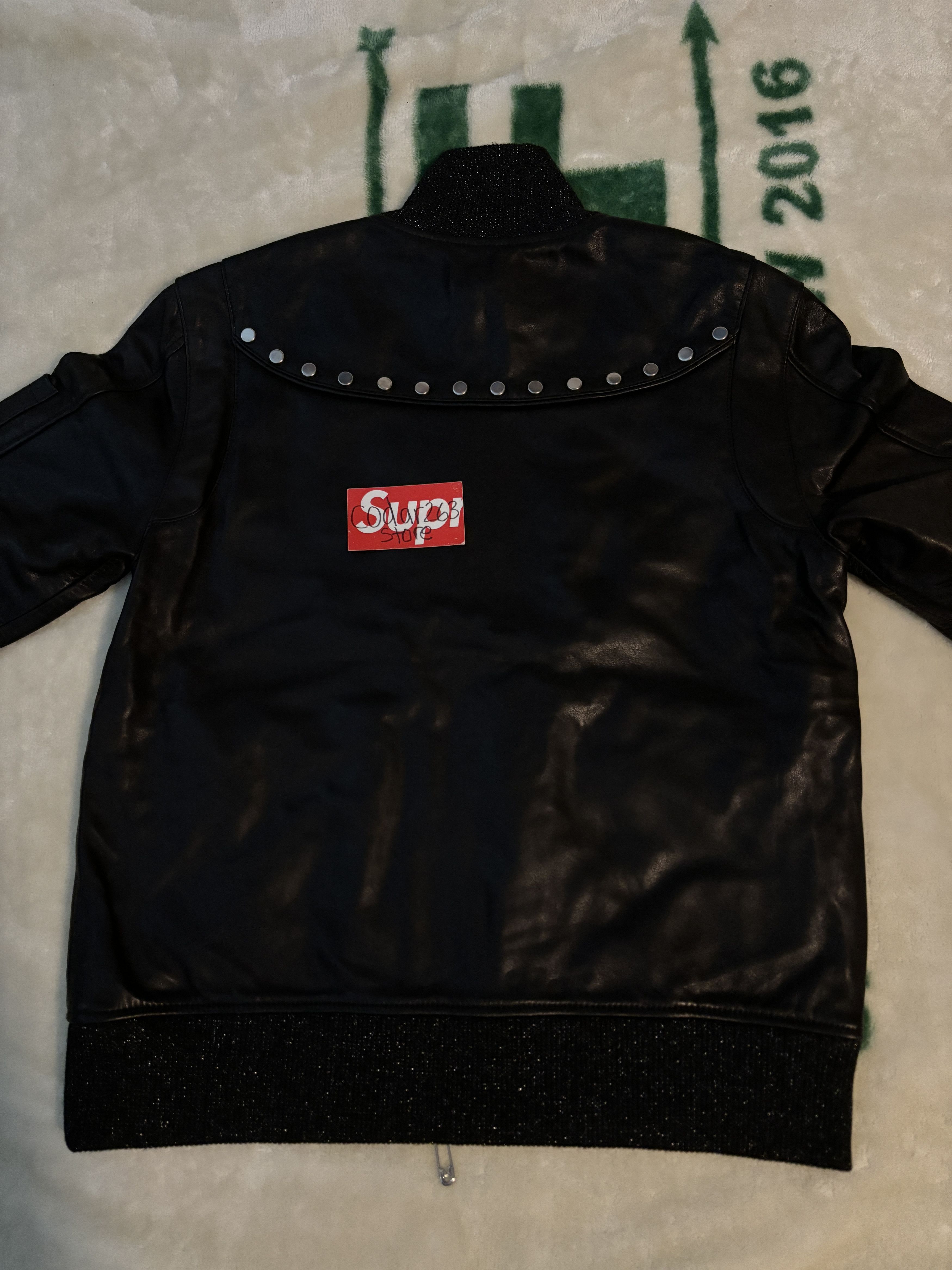Midnight Studios Midnight Studios Nico Sample Leather Track Jacket AWGE Size US M / EU 48-50 / 2 - 3 Thumbnail