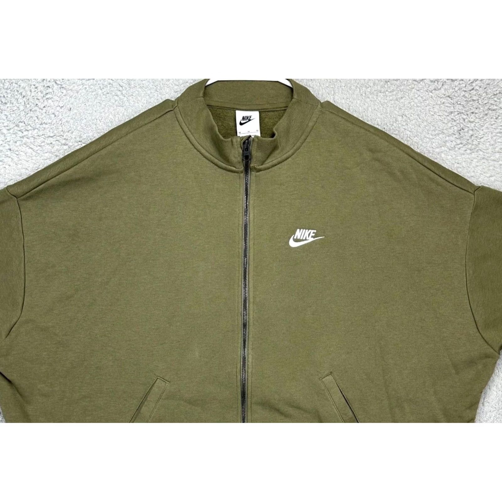Nike Nike Jacket Womens Medium Green Oversized Athletic Full Zip Long Sleeve Ladies Size M / US 6-8 / IT 42-44 - 2 Thumbnail