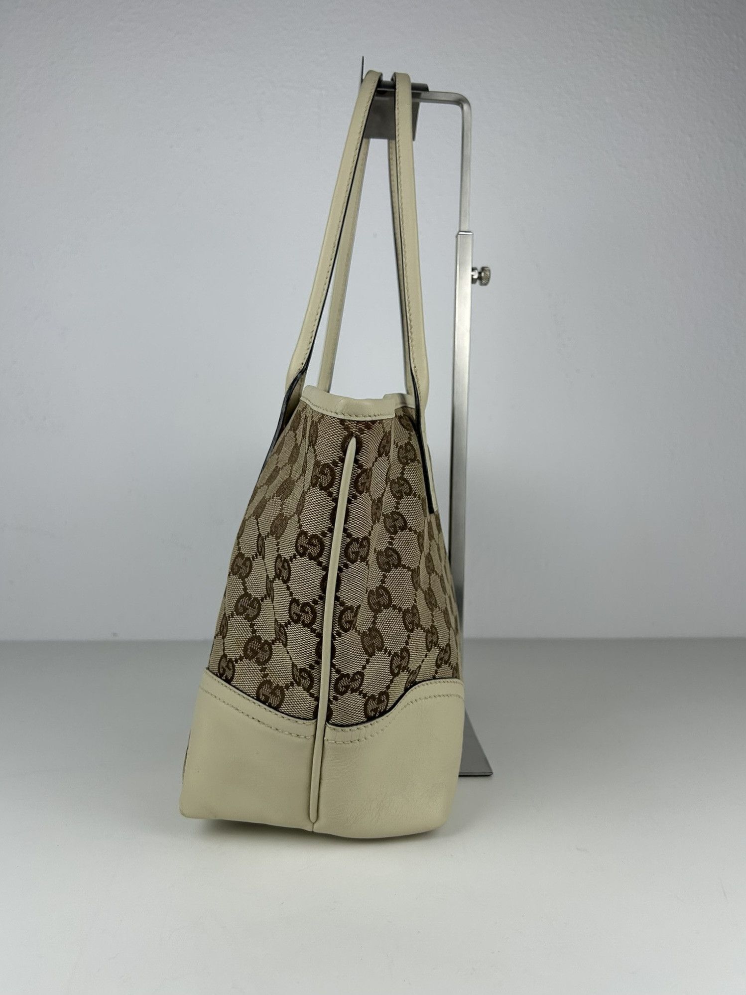 Gucci Gucci GG monogram canvas and leather shopper bag Size ONE SIZE - 4 Thumbnail