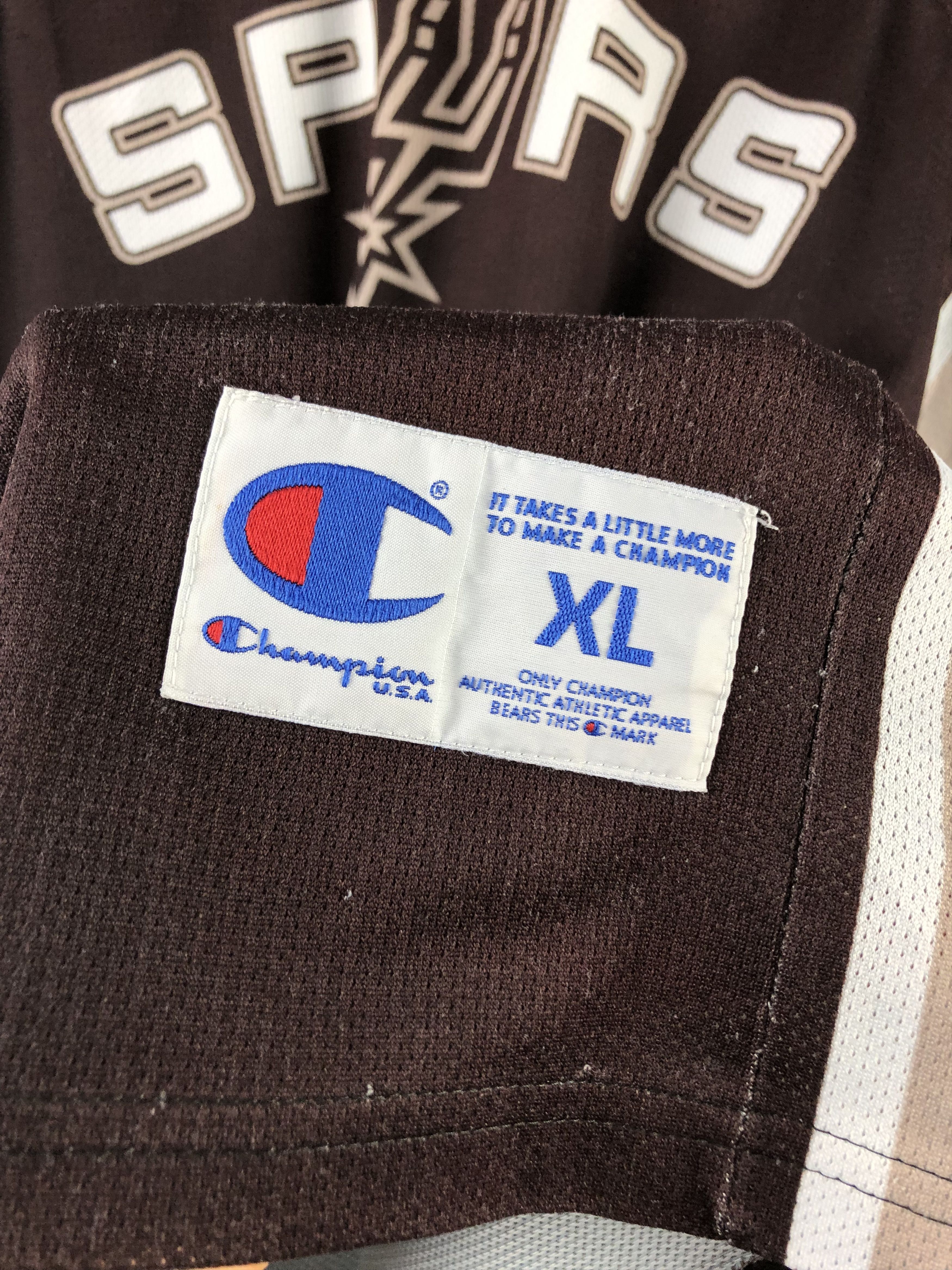 Champion Vintage San Antonio Spurs Parker Champion Authentic Jersey Size US XL / EU 56 / 4 - 7 Thumbnail