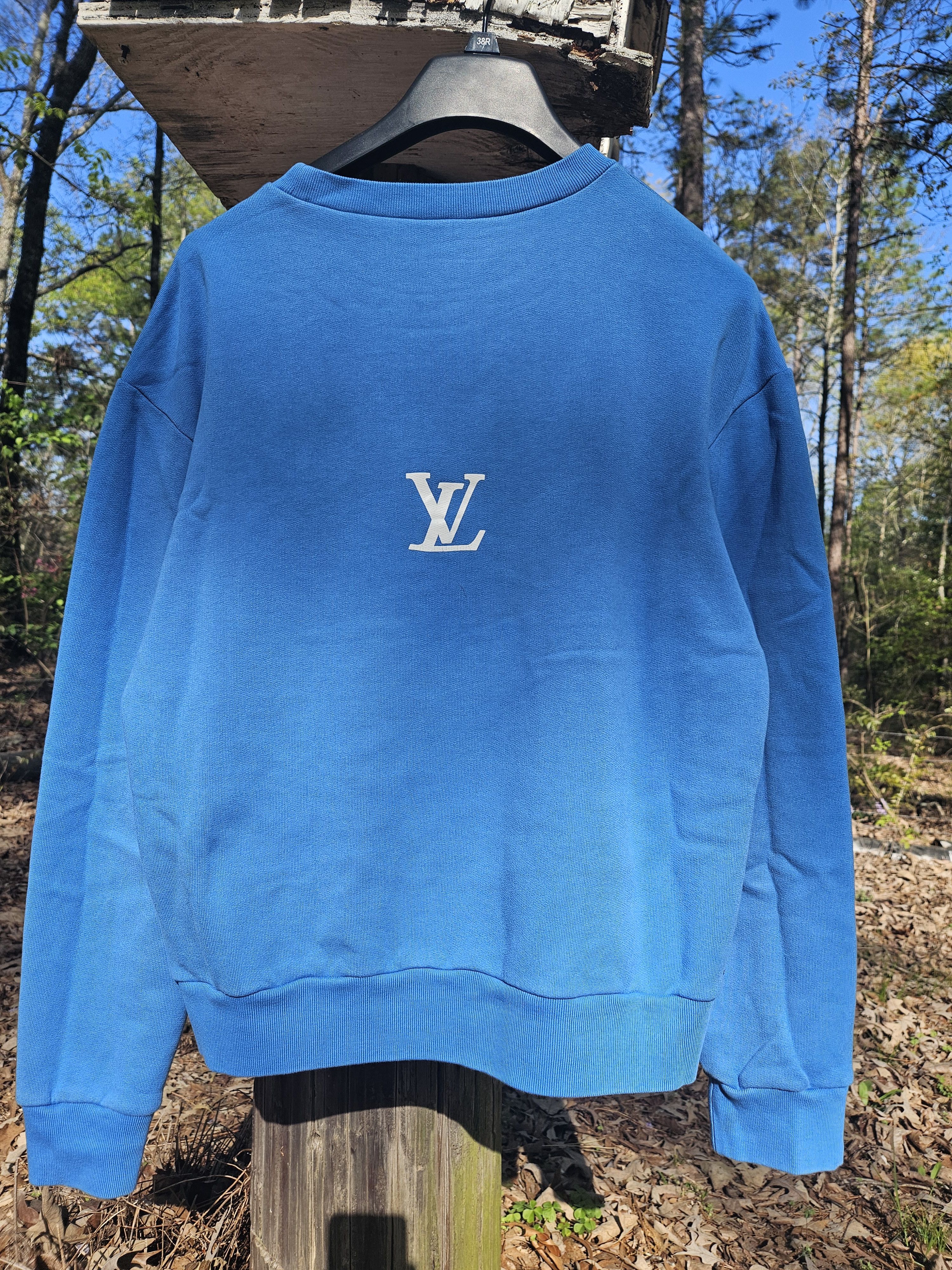 Louis Vuitton Louis Vuitton Amen Breakers Blue Crewneck Sweater Size US M / EU 48-50 / 2 - 2 Thumbnail