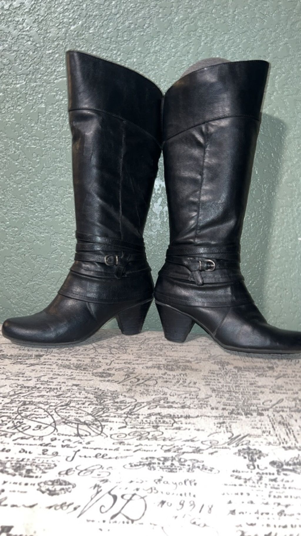 Other Women's BareTraps Black Heeled Boots Size 7 Size US 7 / IT 37 - 2 Thumbnail