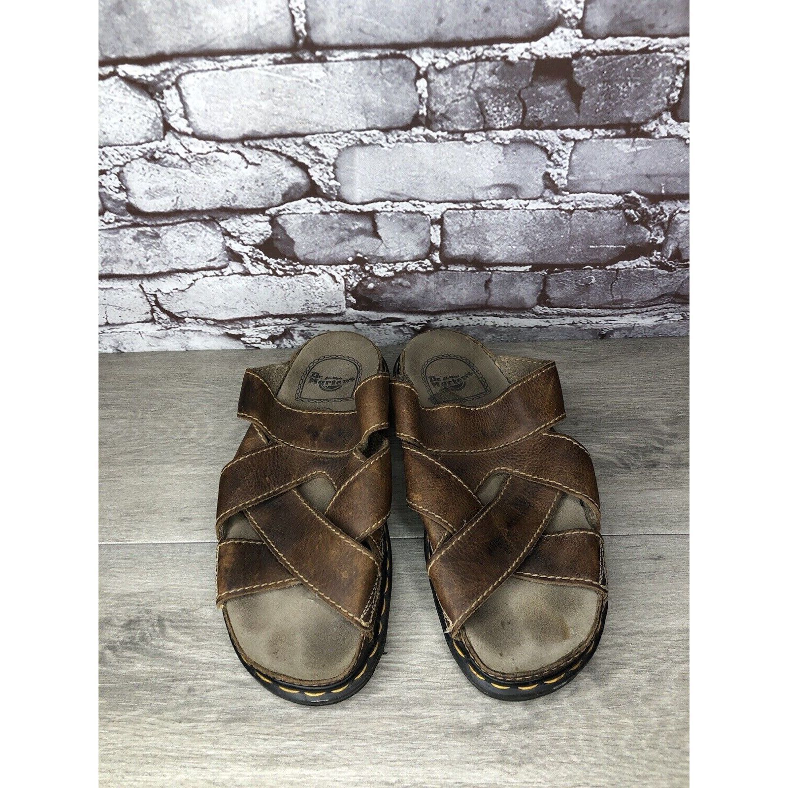 Dr. Martens Vintage 90s DR. DOC MARTENS Brown Leather Fisherman Platform Size US 10 / EU 43 - 20 Thumbnail