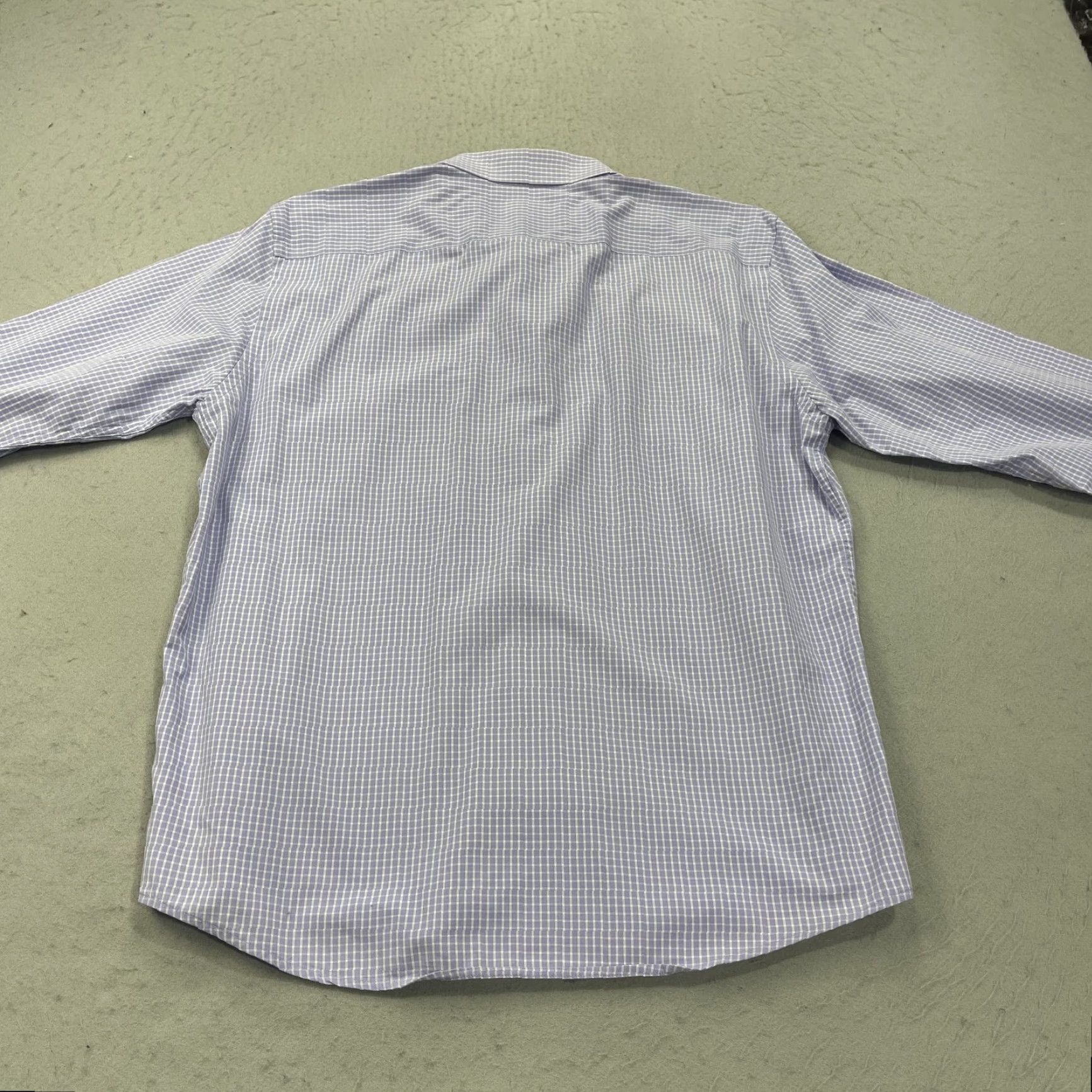 UNTUCKit UNTUCKit Shirt Mens L Purple White Check 100% Cotton Casual Office Work Prep Size US L / EU 52-54 / 3 - 6 Thumbnail