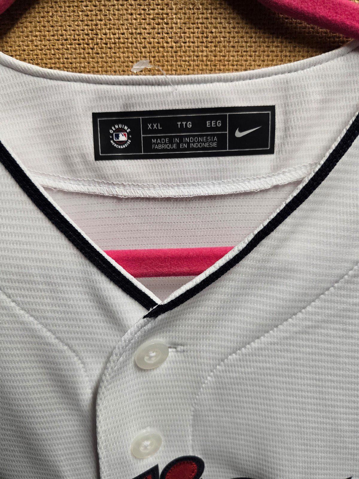 Nike Cleveland Indians White Home Nike Jersey NEW W/TAGS XXL Size US XXL / EU 58 / 5 - 3 Thumbnail